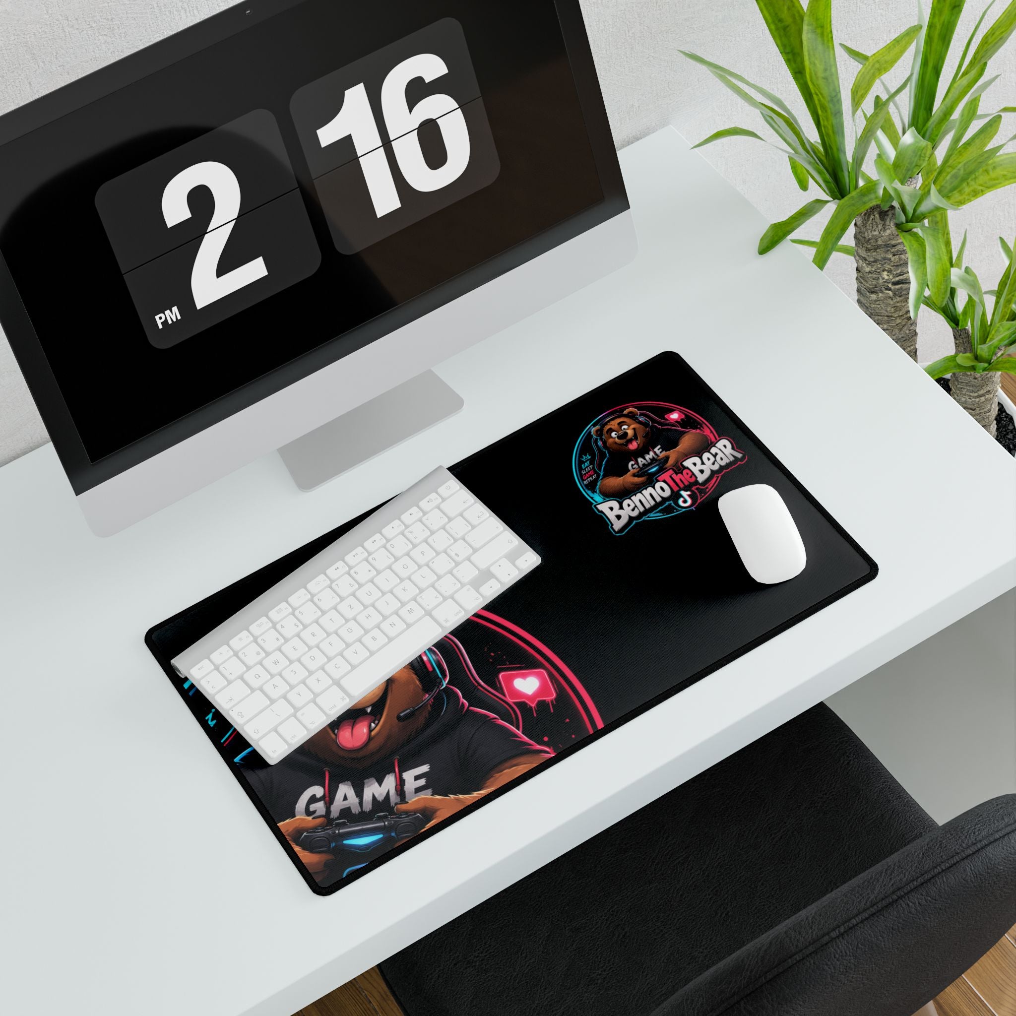 Gaming Bear Desk Mat — BennoTheBear Extended Mouse Pad