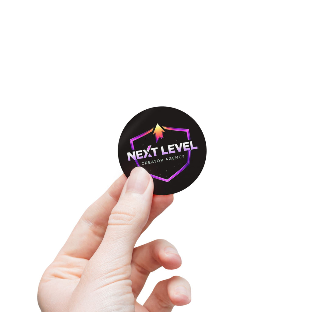 Next Level Round Sticker Labels – Branded Logo Sticker Rolls for Packaging & Promotions