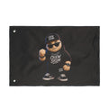 Double-Sided Black Crew Skum Flag — Urban Streetwear Character Banner