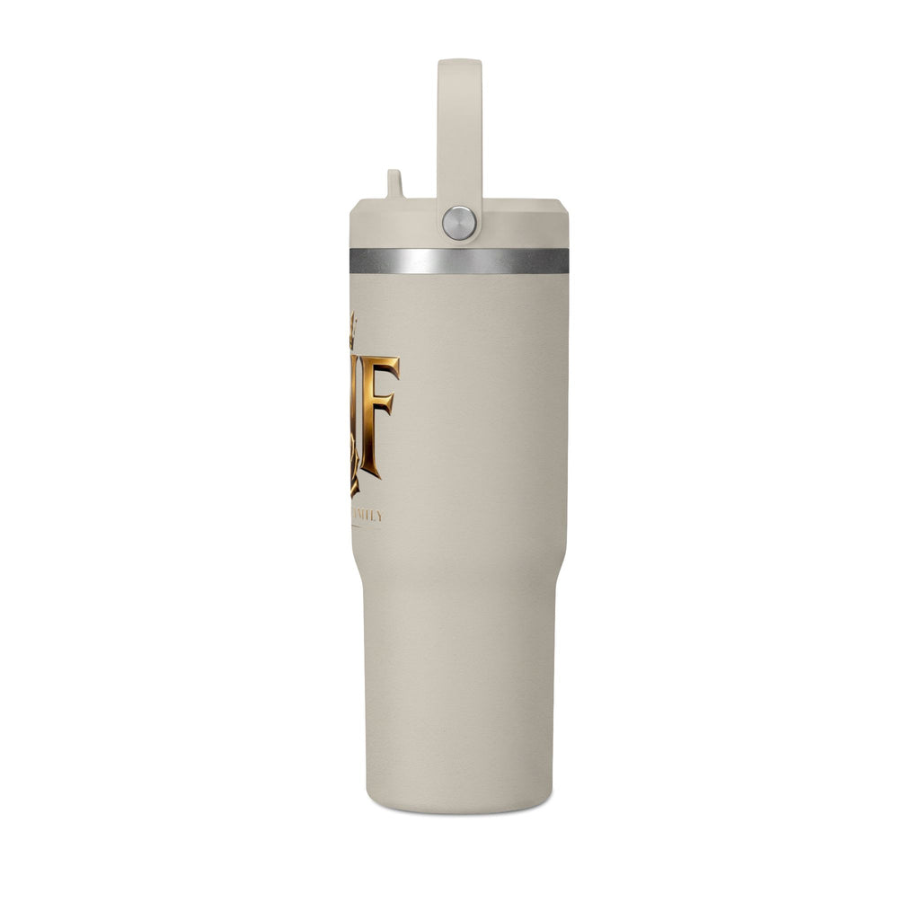 TNF 'The Naji Family' 32oz Nomad Tumbler – Insulated Travel Cup with Gold Crest Design