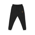 Miss V Embroidered Gold Rose Joggers – Cozy Fleece Sweatpants