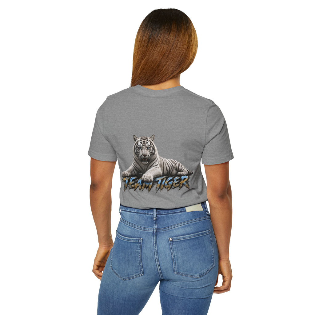 Team Tiger Graphic T-Shirt — White Tiger Illustration Tee