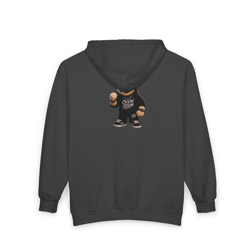 Hip-Hop Character Zip Hoodie — Cool Kid Graphic Full-Zip Sweatshirt