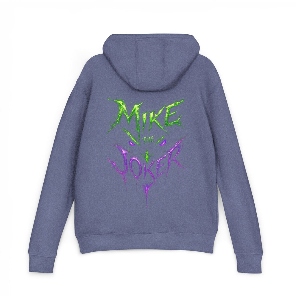 Joker Graphic Hoodie — "Mike the Joker" Neon Green & Purple Streetwear