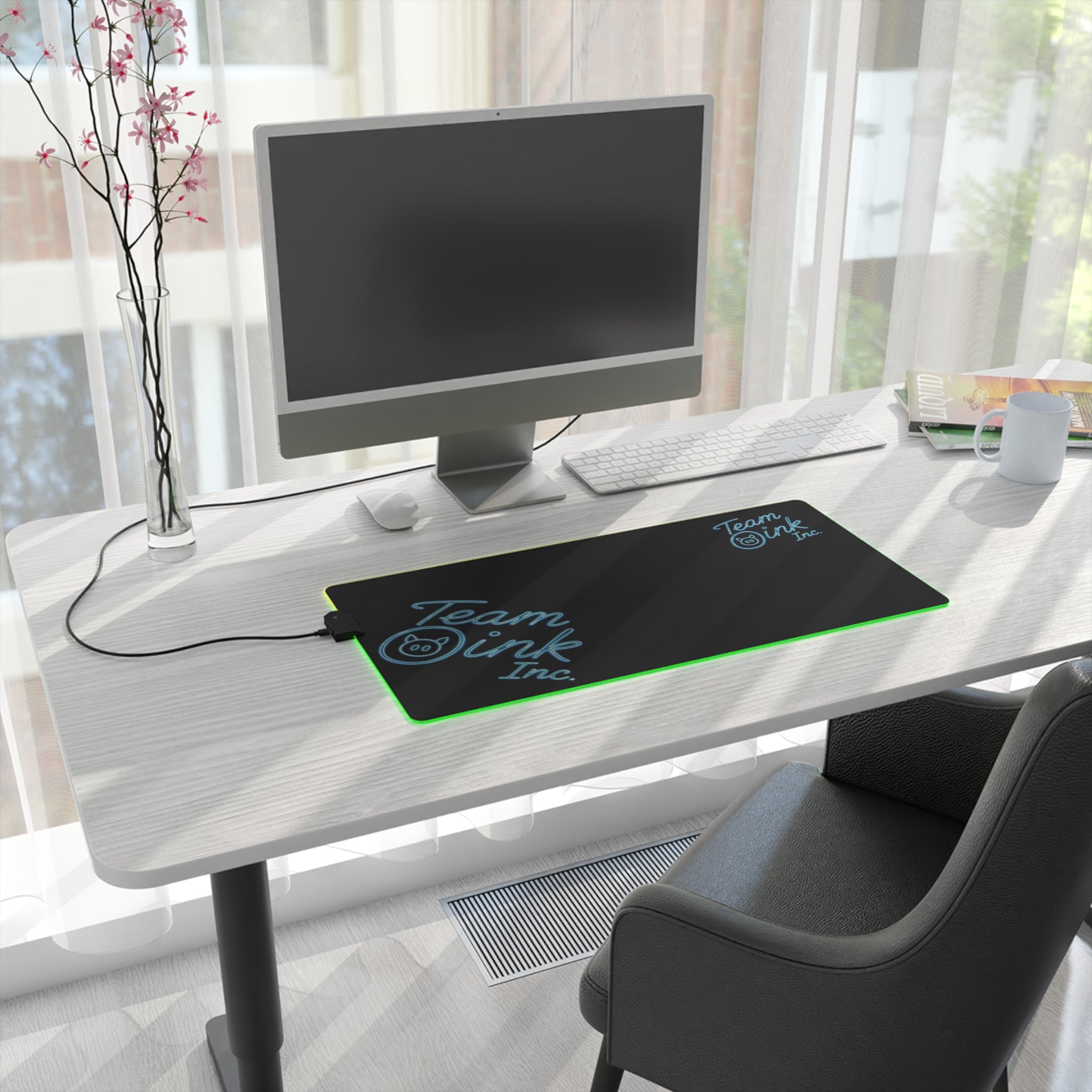 LED Gaming Mouse Pad — Team Oink Inc. RGB Extended Desk Mat