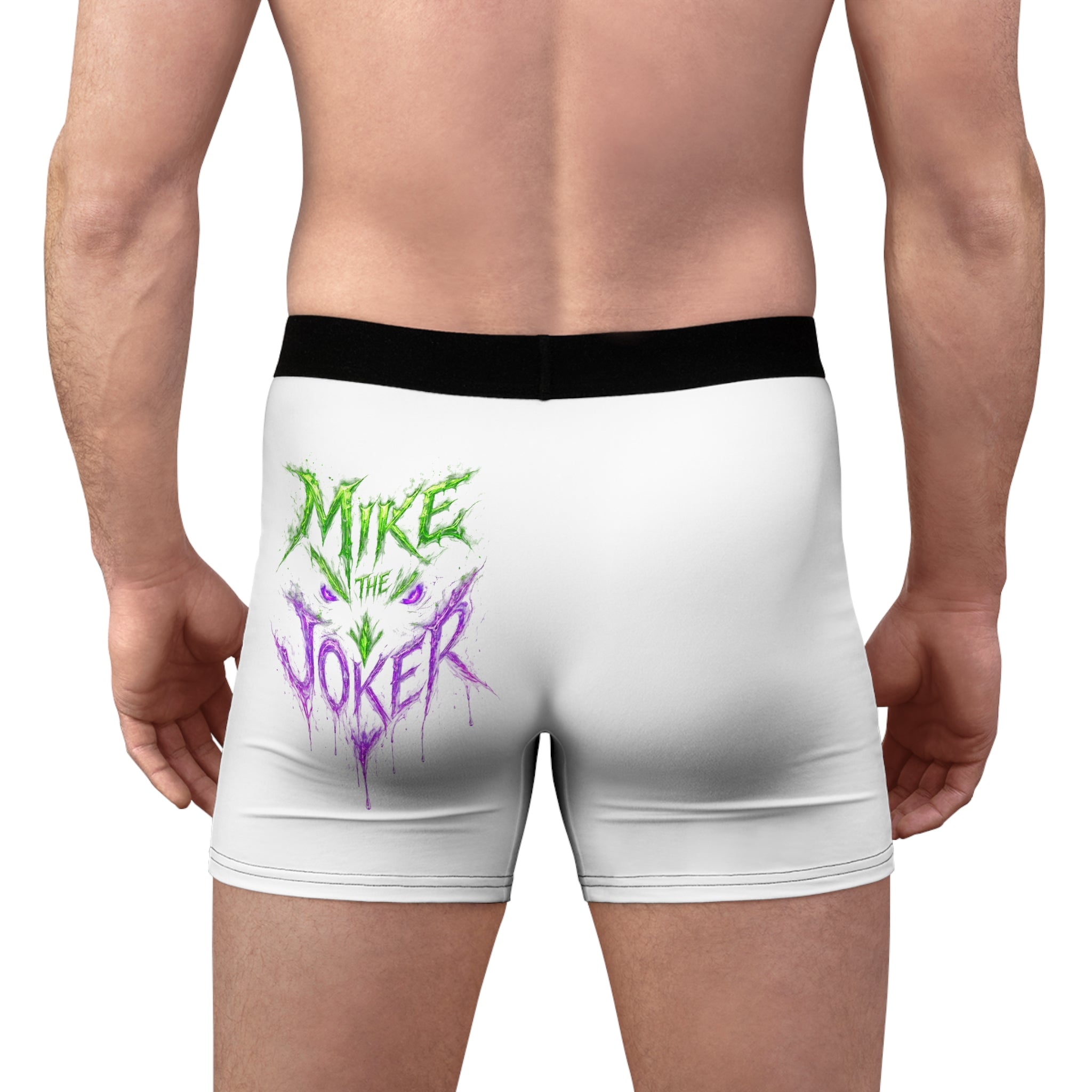 Joker-Inspired Men's Boxer Briefs — "Mike the Joker" Graphic