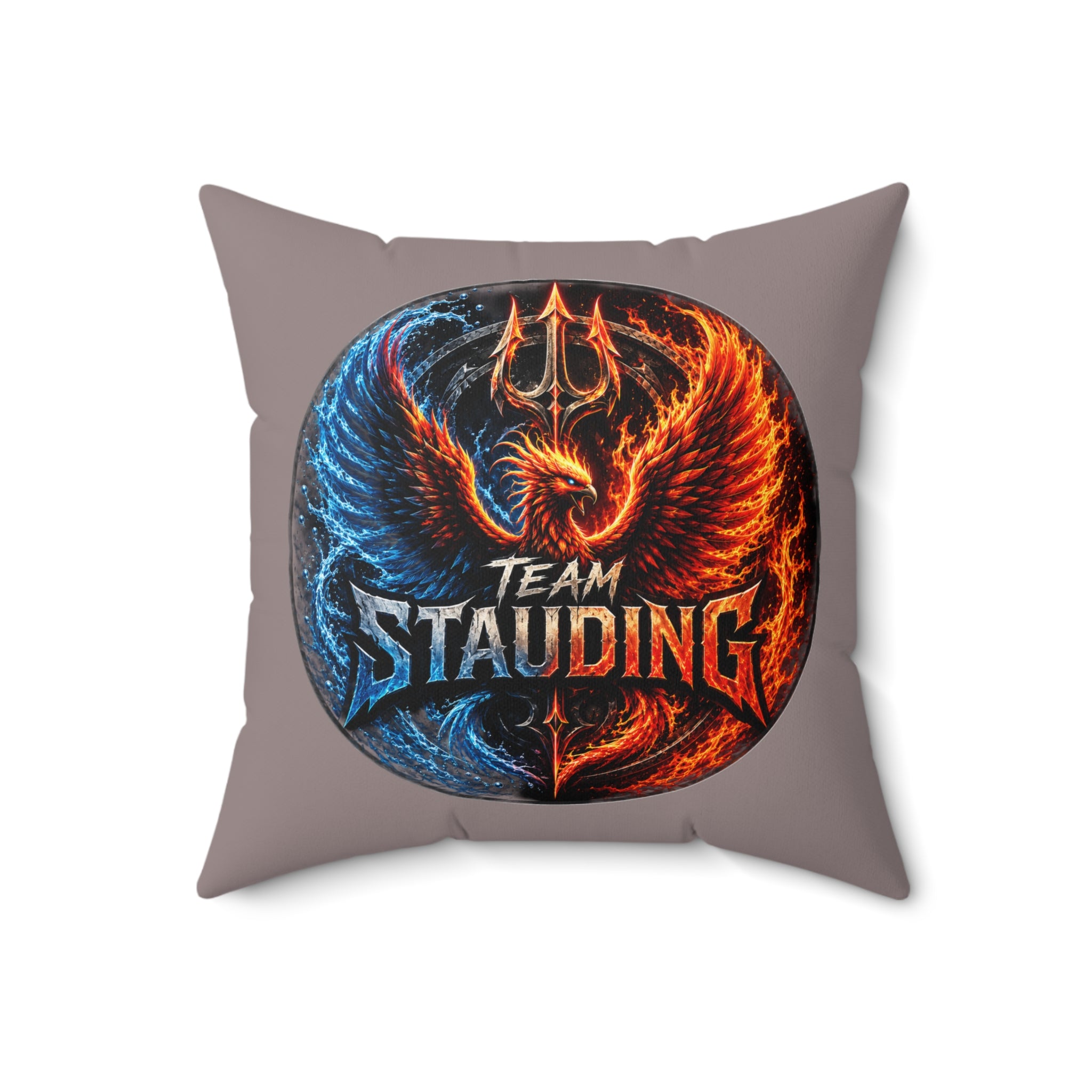 Stauding Next Level Creator Agency Logo Pillow — Spun Polyester Square Accent Pillow