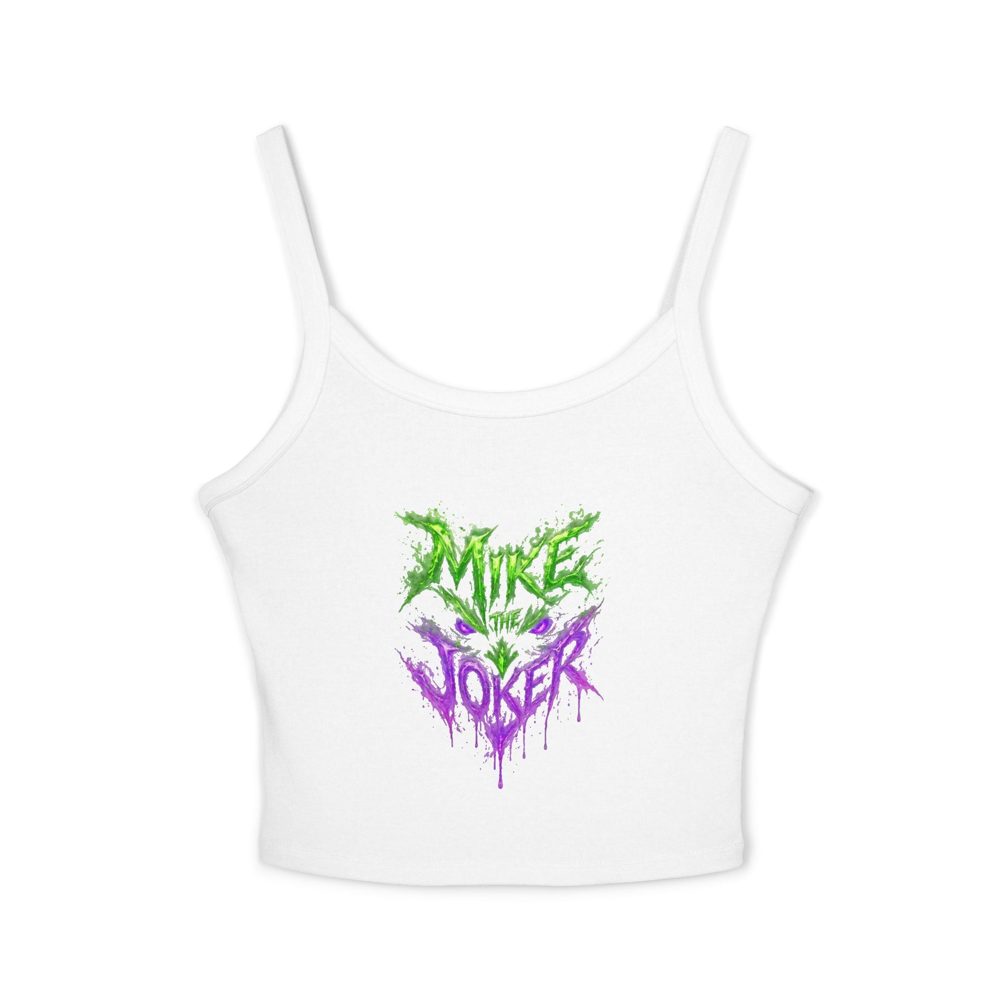 Tank Top — 'Pure Joker' Graffiti Drip Crop Tank