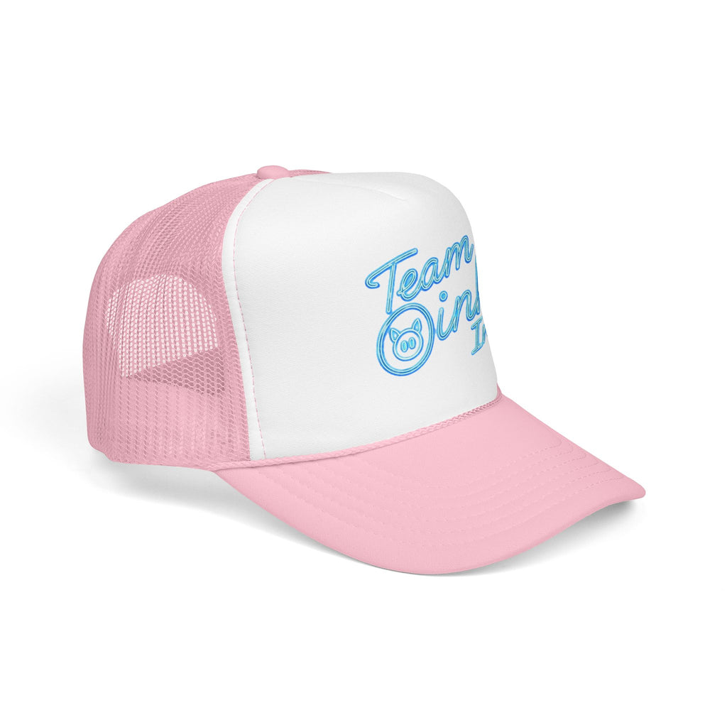 Team Oink Inc. Trucker Hat — Retro Embroidered Foam Cap