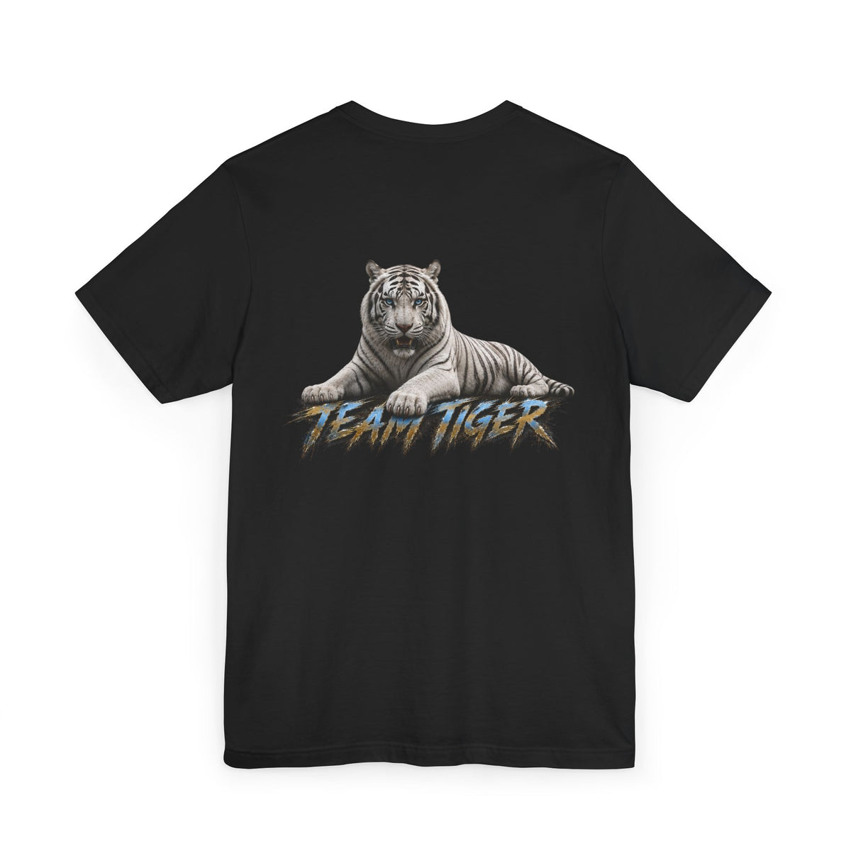 Team Tiger Graphic T-Shirt — White Tiger Illustration Tee
