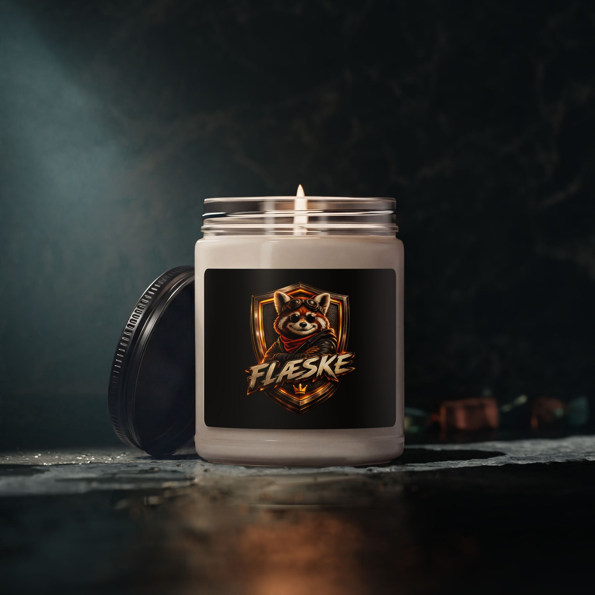 Soy Candle — 'FLÆSKE' Logo Scented Candle (9 oz)