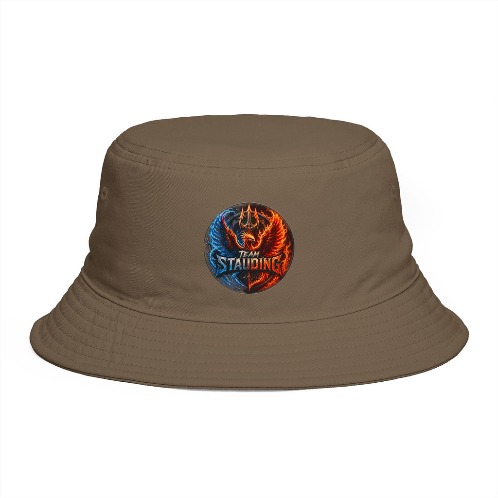 Next Level Creation Agency Brown Bucket Hat — Logo Embroidered Streetwear