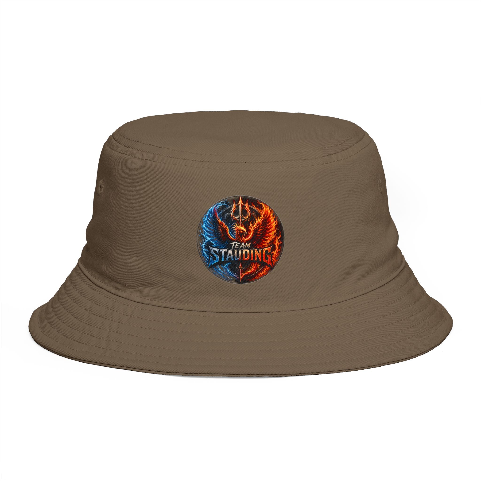 Next Level Creation Agency Brown Bucket Hat — Logo Embroidered Streetwear