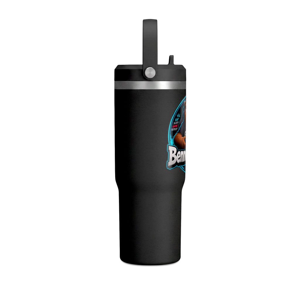 Benno The Bear 32oz Tumbler — Insulated Gaming Travel Bottle