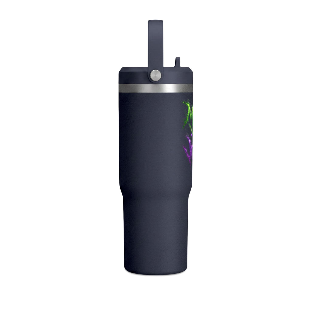 Tumbler — "Mike the Joker" Neon Graffiti 32oz Insulated Travel Mug