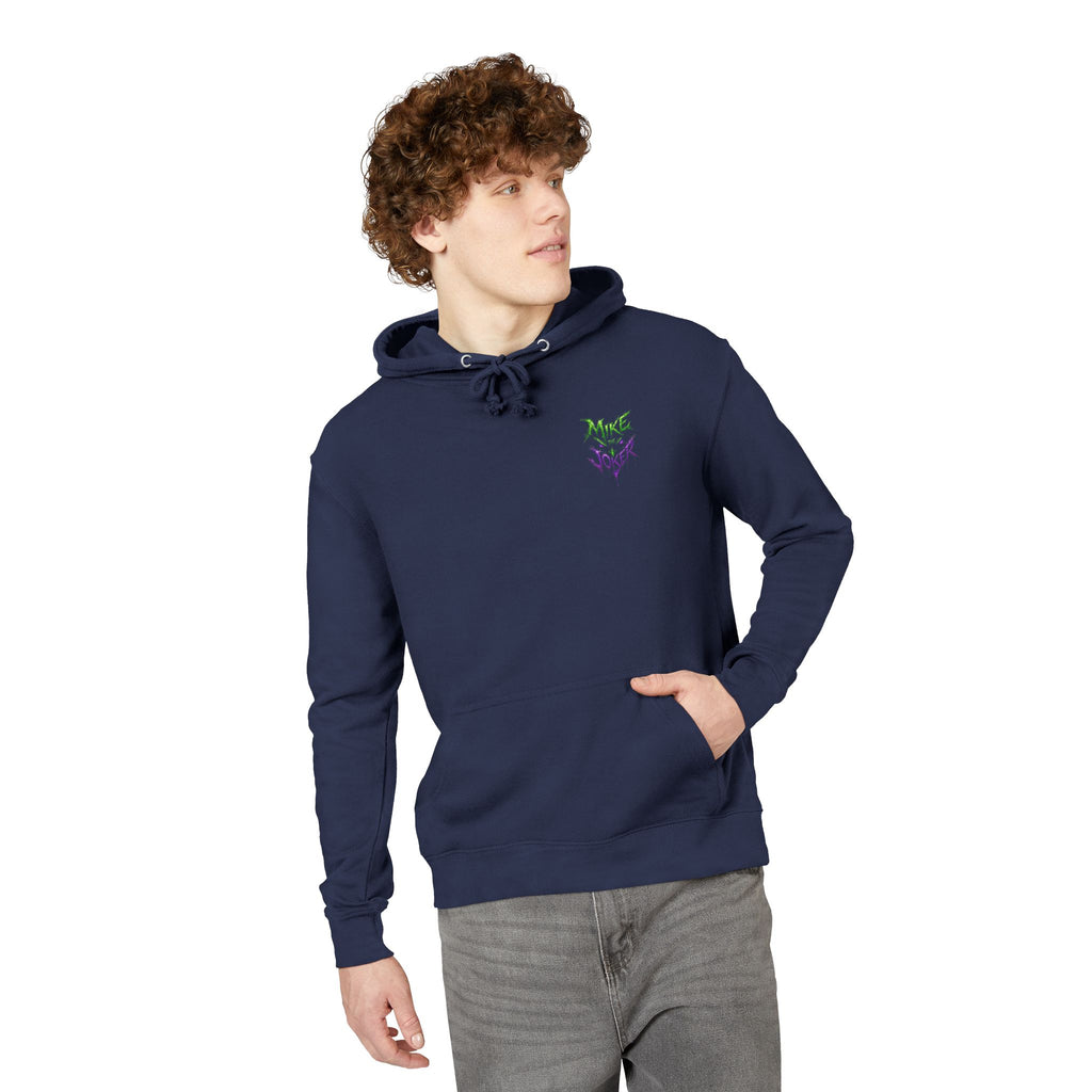 Joker Graphic Hoodie — "Mike the Joker" Neon Green & Purple Streetwear