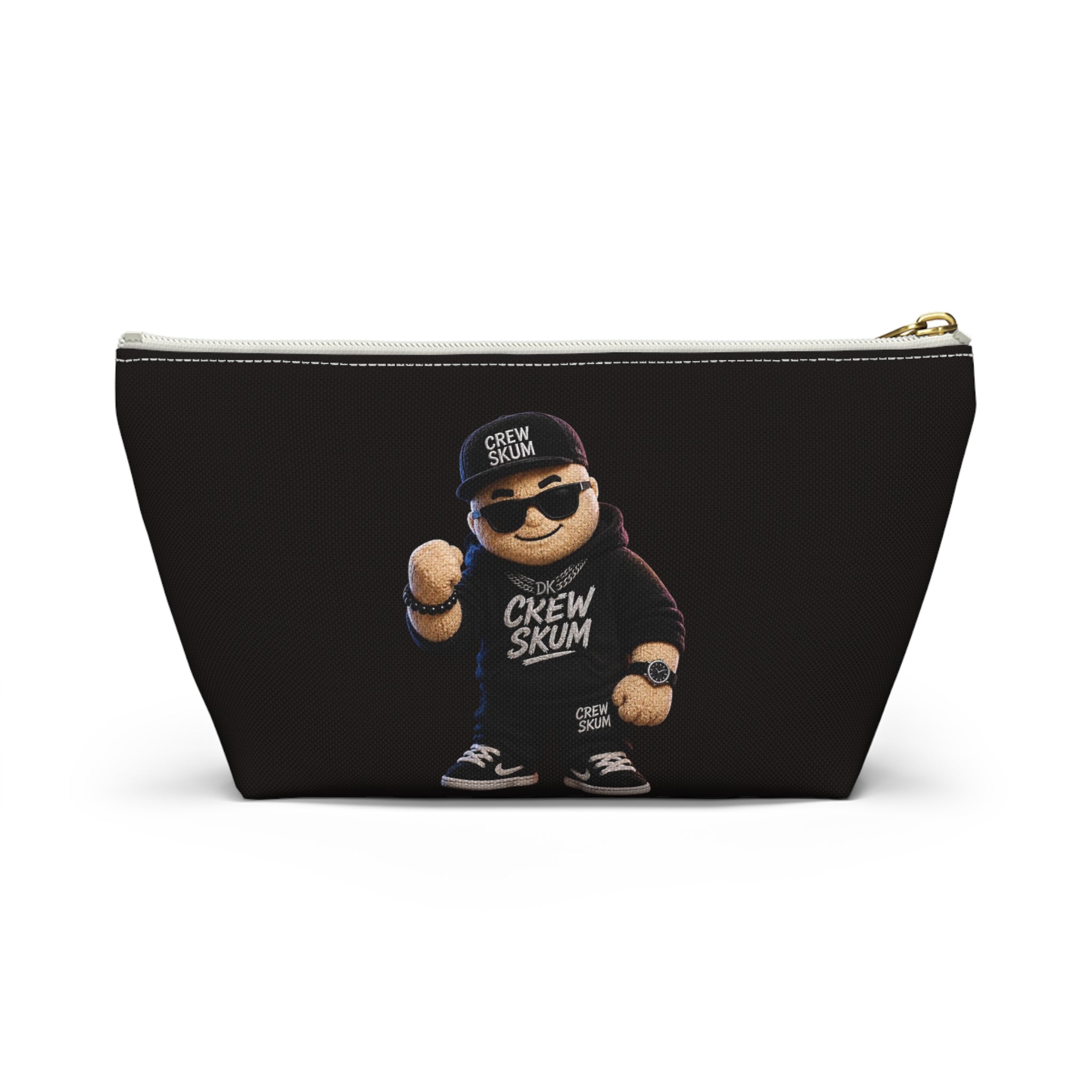 Crew Skum Cartoon Character Accessory Pouch — T‑Bottom Cosmetic Bag