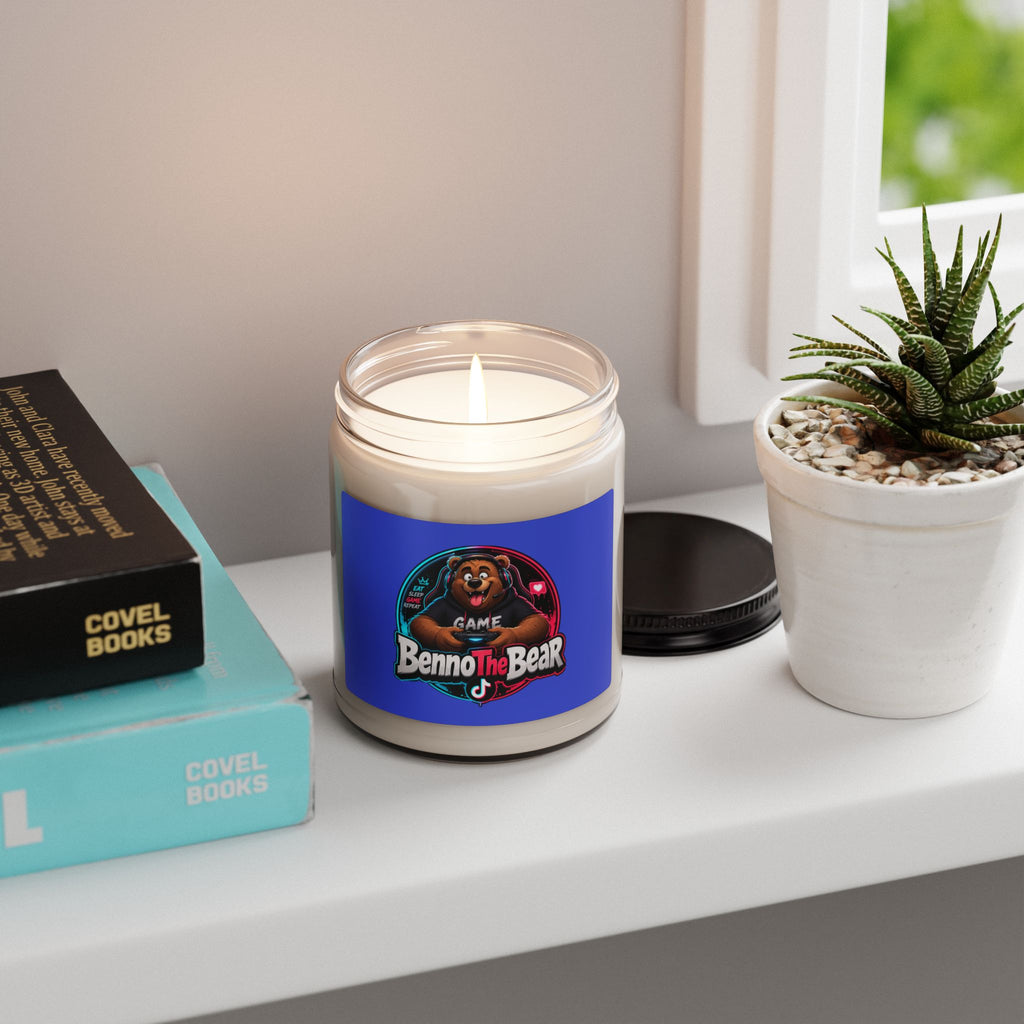 Benno The Bear Scented Soy Candle — 9oz Gamer Logo Candle