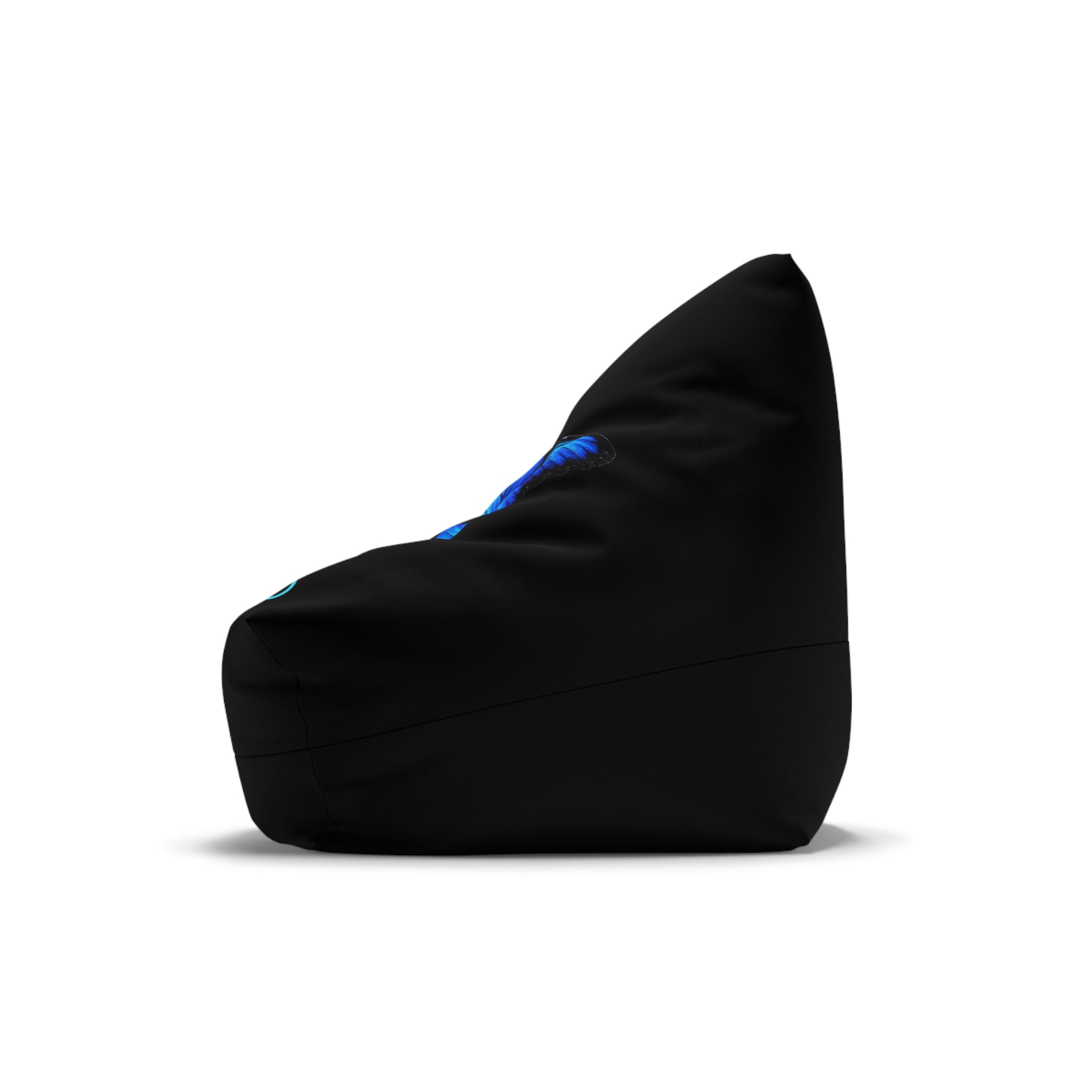 Blue Butterfly ‘Team Bird’ Bean Bag Cover — Gamer Lounge Chair Slipcover