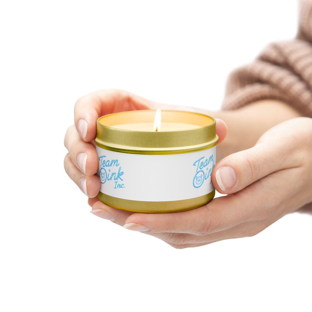 Team Oink Tin Candle — Scented Travel Candle in Portable Tin