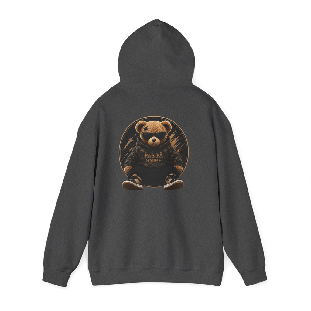 Bear Graphic Hoodie — 'Pas de Swipe' Cute Round Bear Pullover