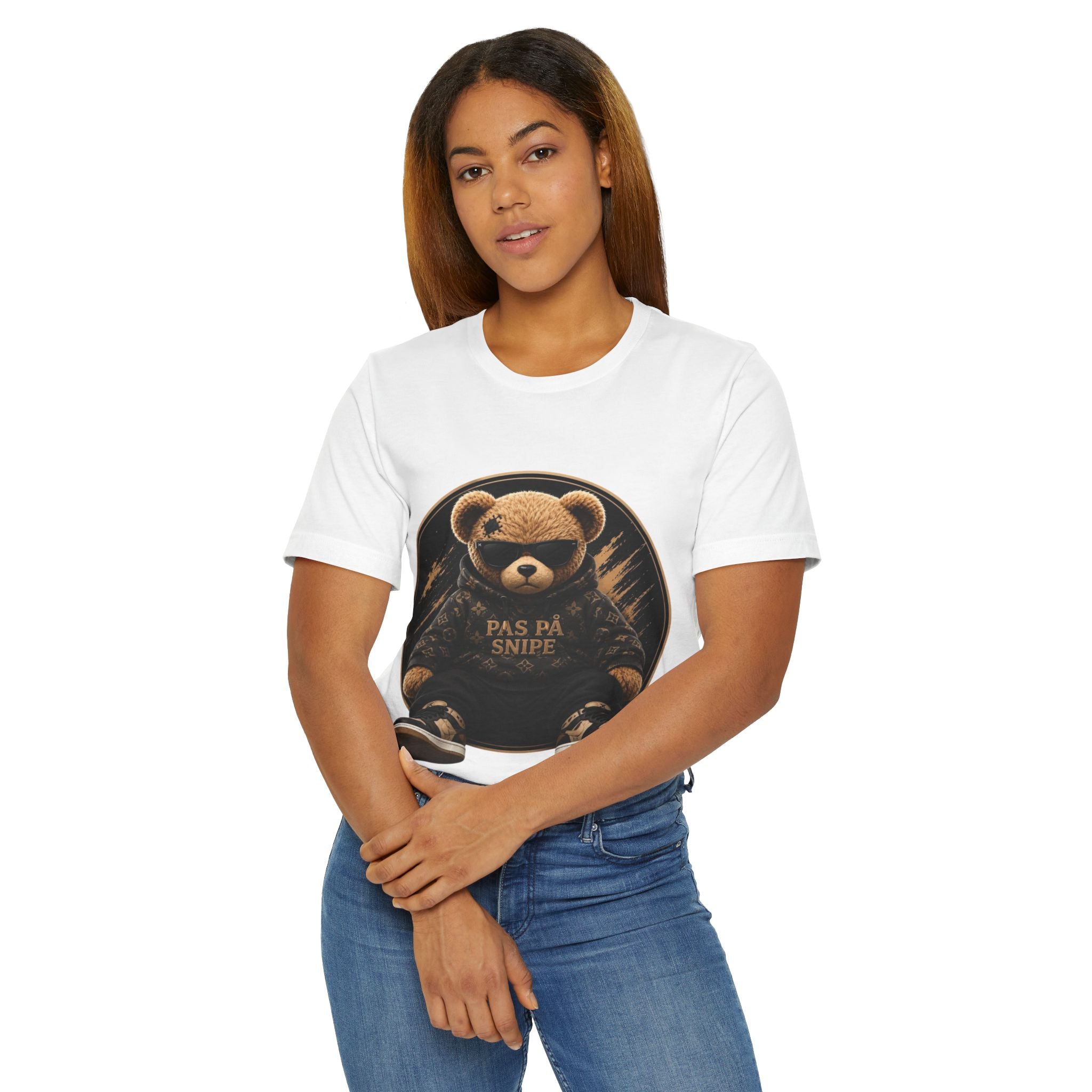 T‑Shirt — 'Pas På Snipe' Teddy Bear Graphic Tee