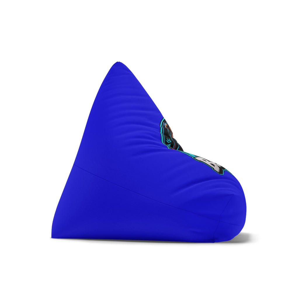 Bean Bag Cover — Blue Gamer Bear Logo Comfort Chair Cover