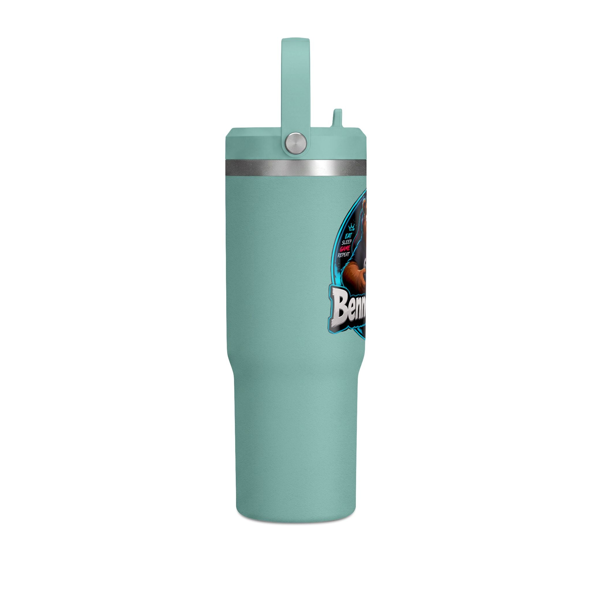 Benno The Bear 32oz Tumbler — Insulated Gaming Travel Bottle