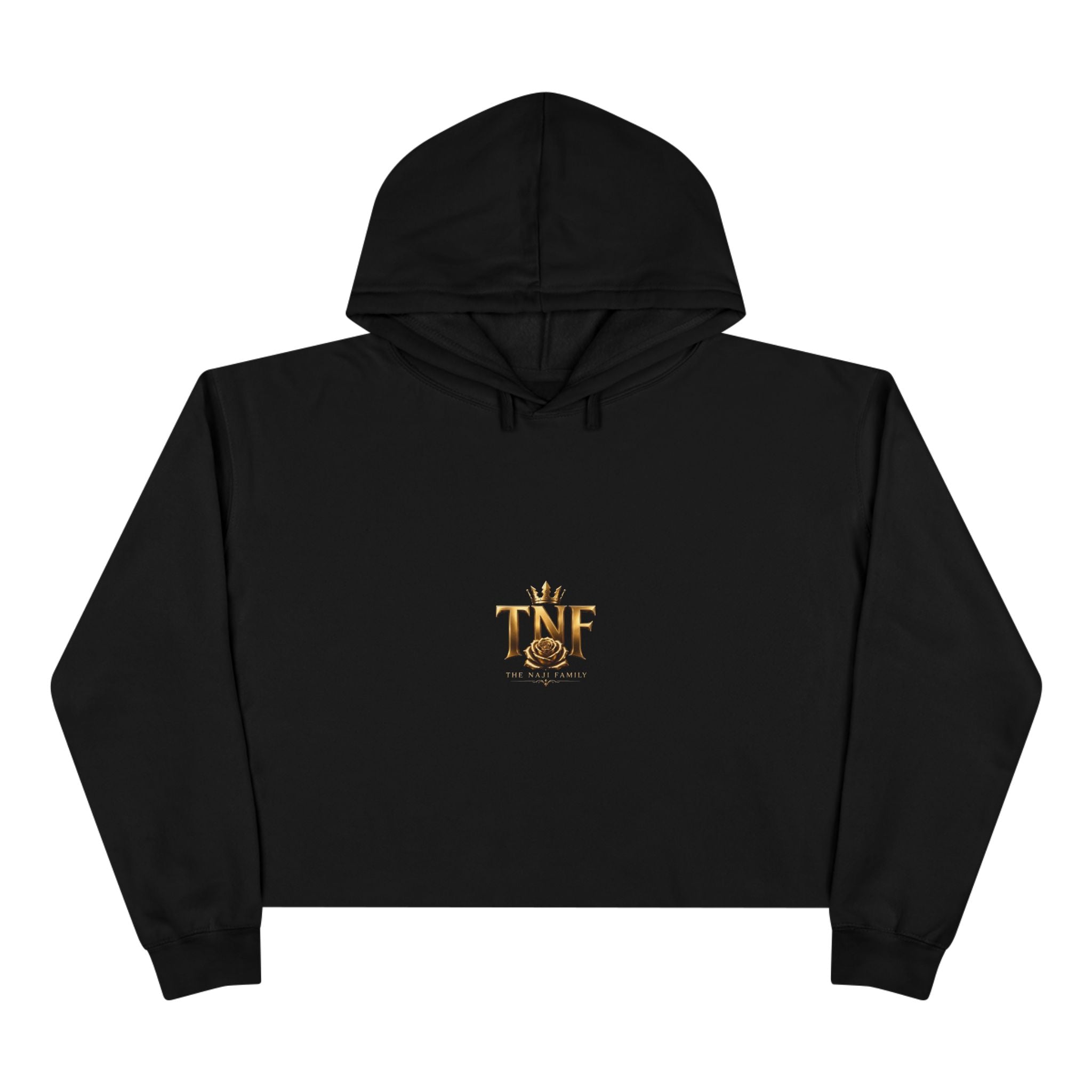 Cropped Hoodie — TNF Gold Crown & Rose Logo