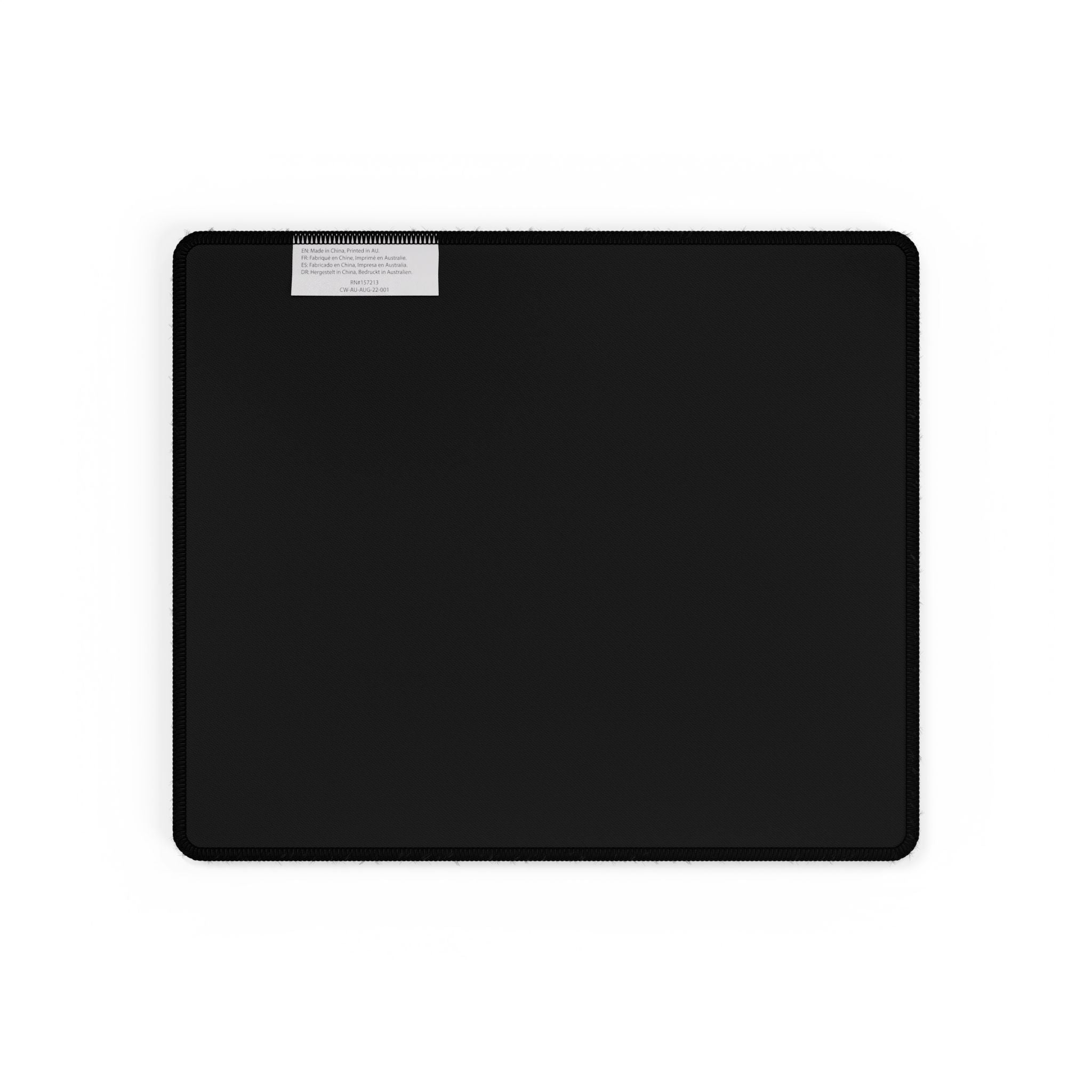 Gaming Desk Mat — Large Black Mouse Pad with Mascot