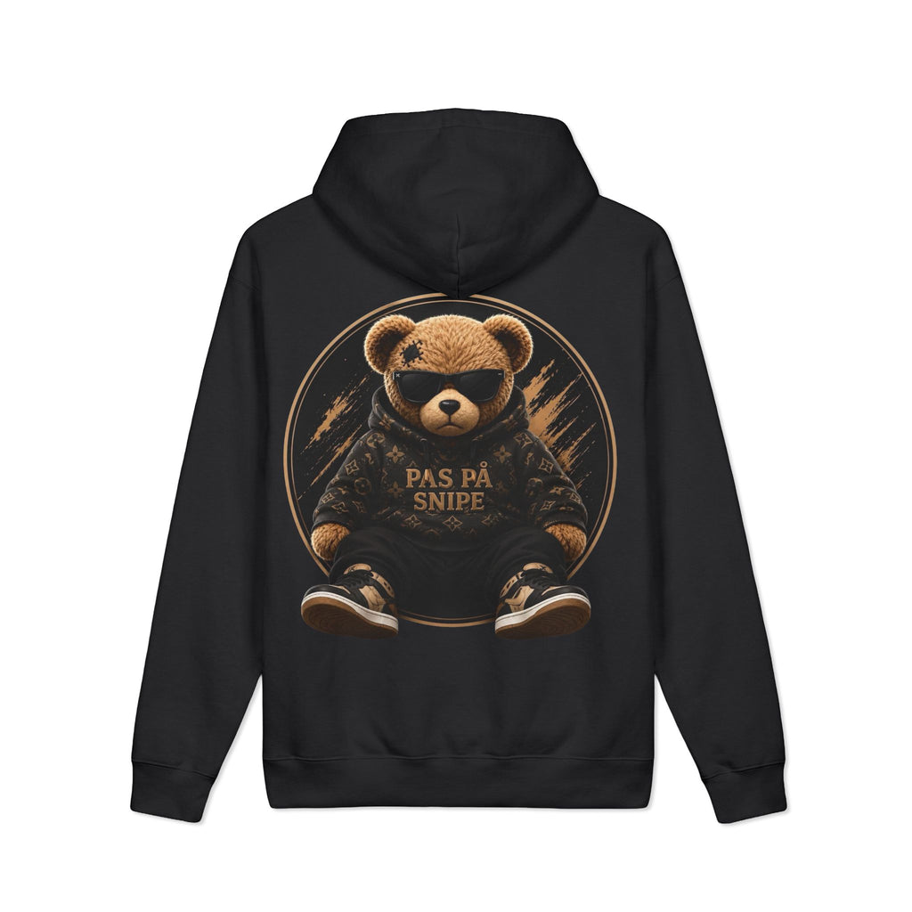 Bear Graphic Hoodie — 'Pas På Snipe' Cozy Streetwear Pullover