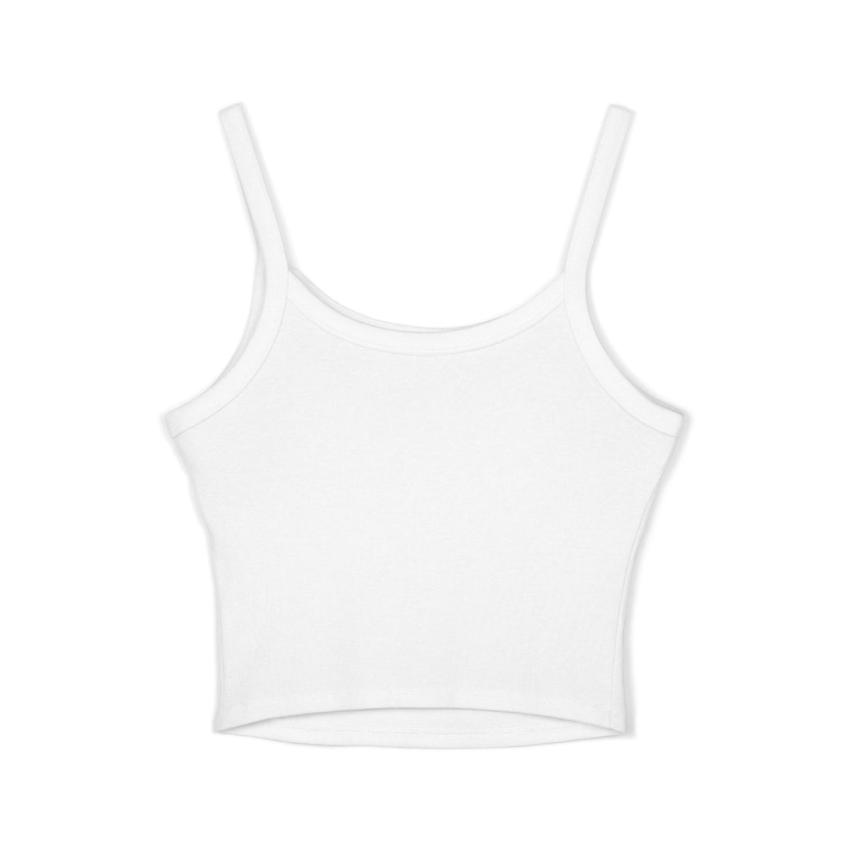 Crowned S Monogram Crop Tank Top — Gold & Blue Regal Spaghetti-Strap