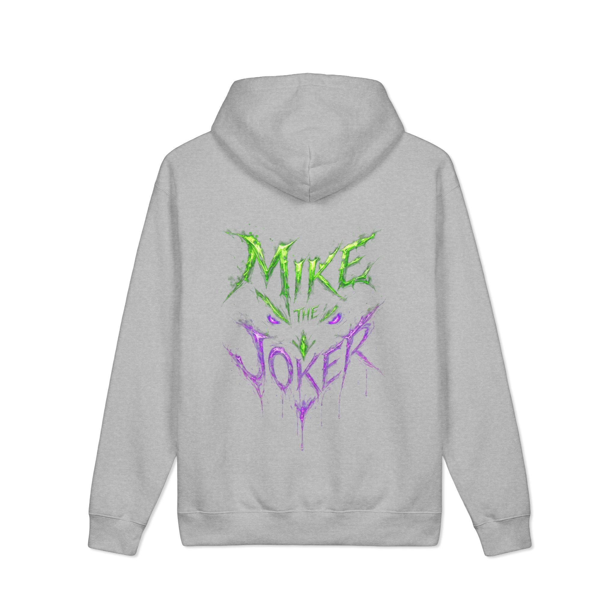 Mike the Joker Hoodie — Grunge Neon Graphic Pullover