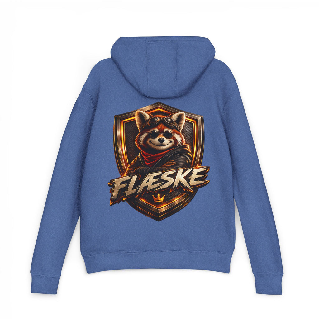 Raccoon Crest Hoodie — "Flæske" Gamer Logo Pullover