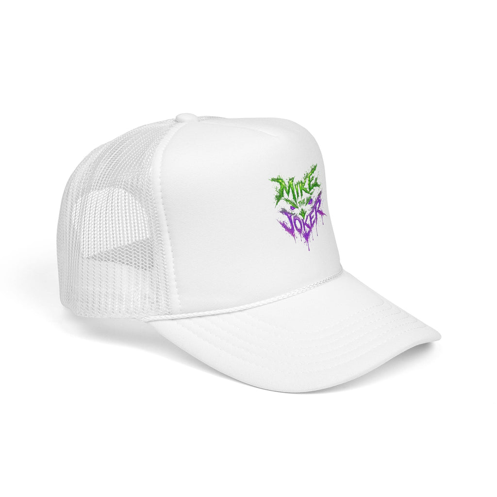 Trucker Hat with Neon Grunge Heart Logo