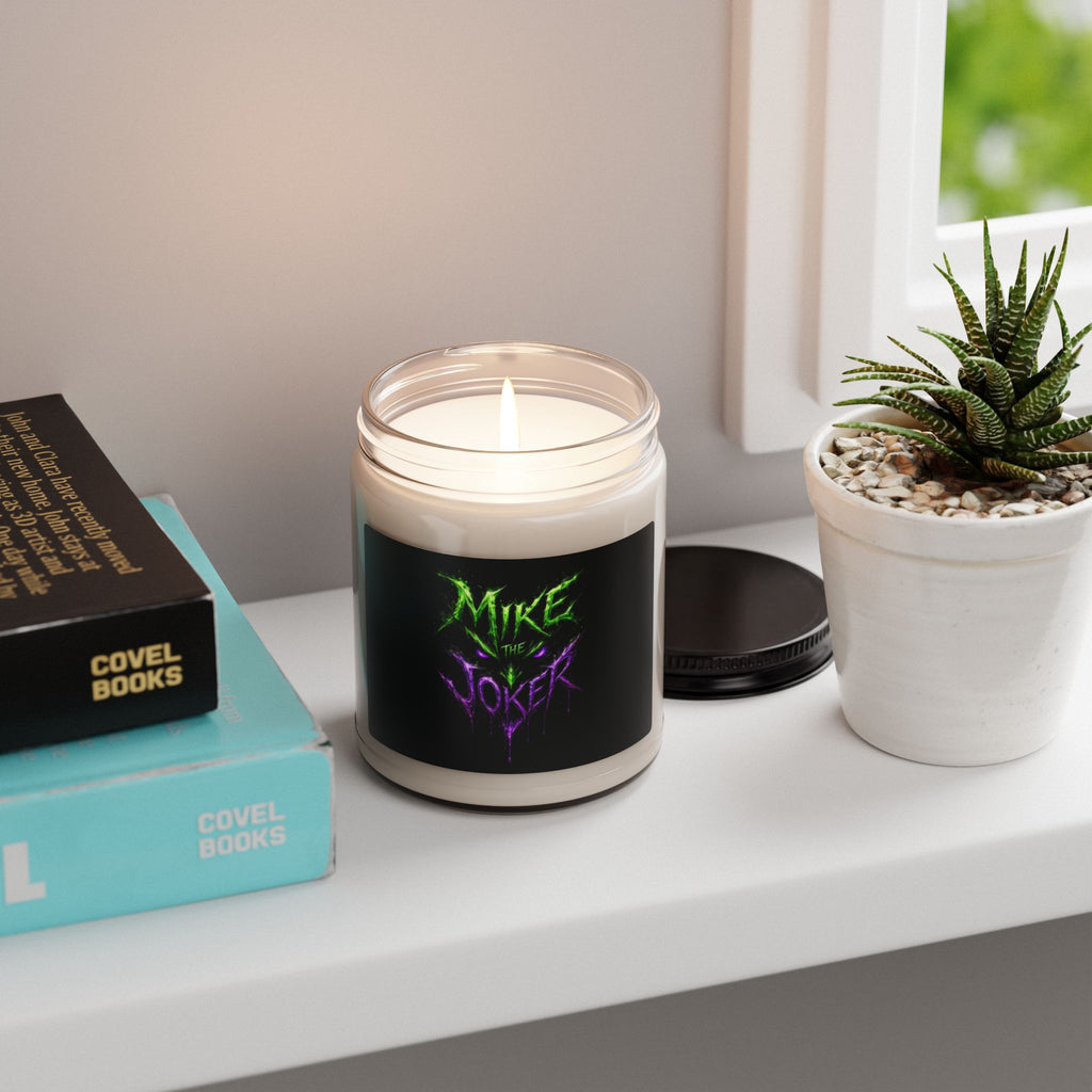 Mike the Joker Scented Soy Candle — 9oz Spooky Green & Purple Horror Candle