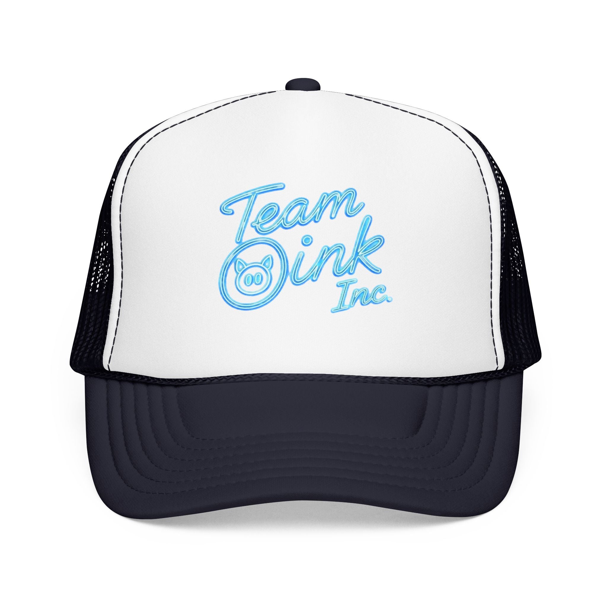 Team Oink Inc. Trucker Hat — Retro Embroidered Foam Cap