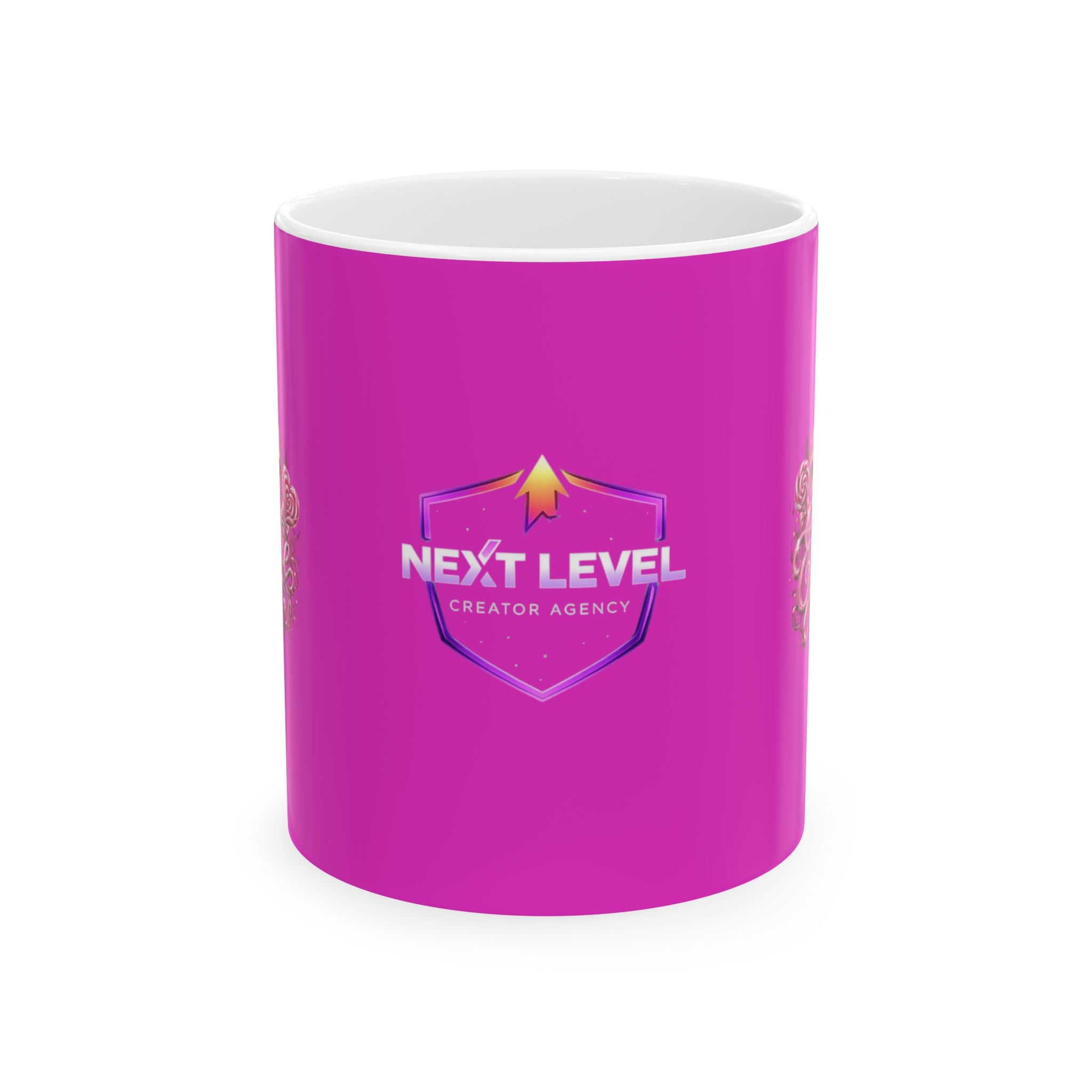 Ceramic Mug — Next Level Creator Agency Logo Coffee Cup (11oz & 15oz)
