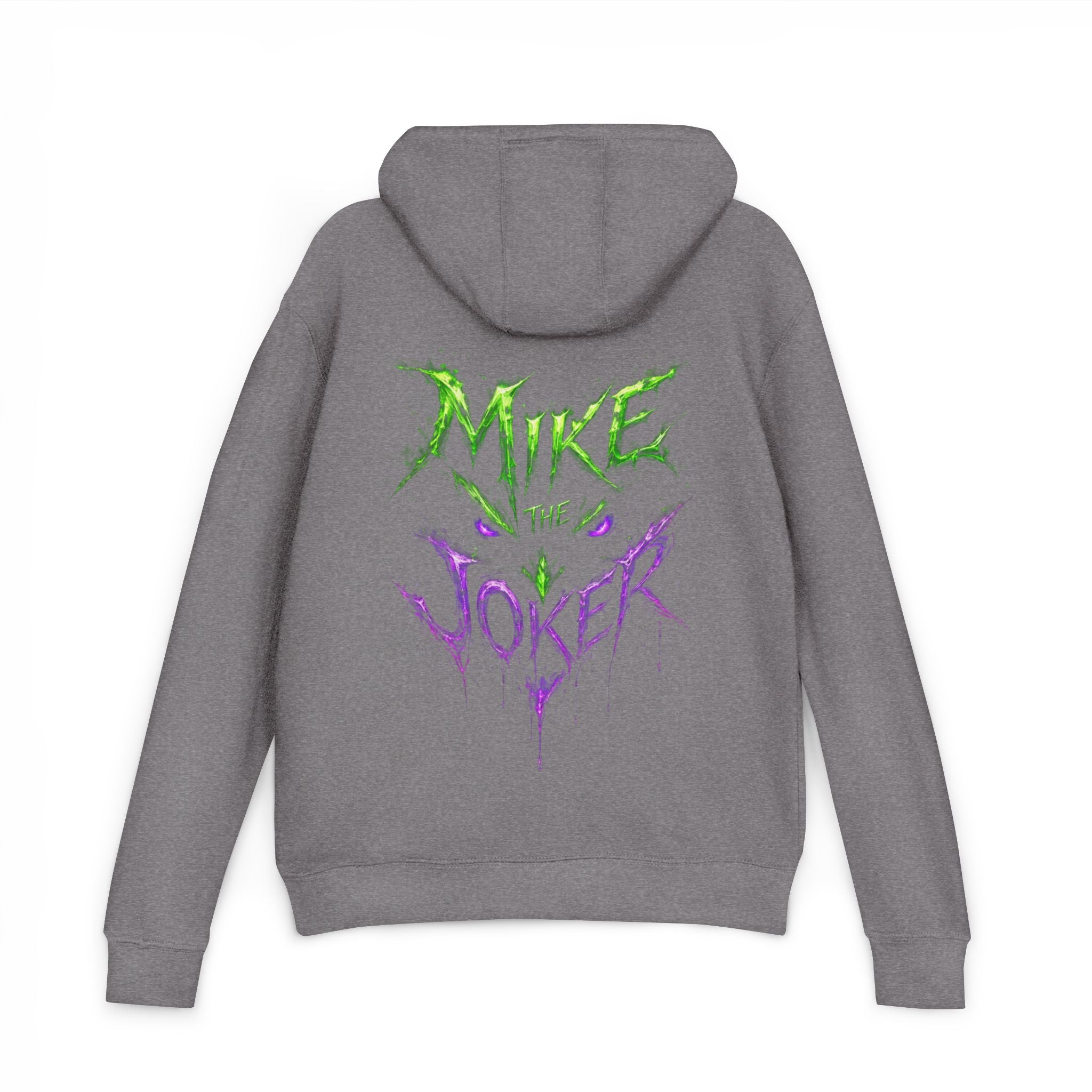 Joker Graphic Hoodie — "Mike the Joker" Neon Green & Purple Streetwear