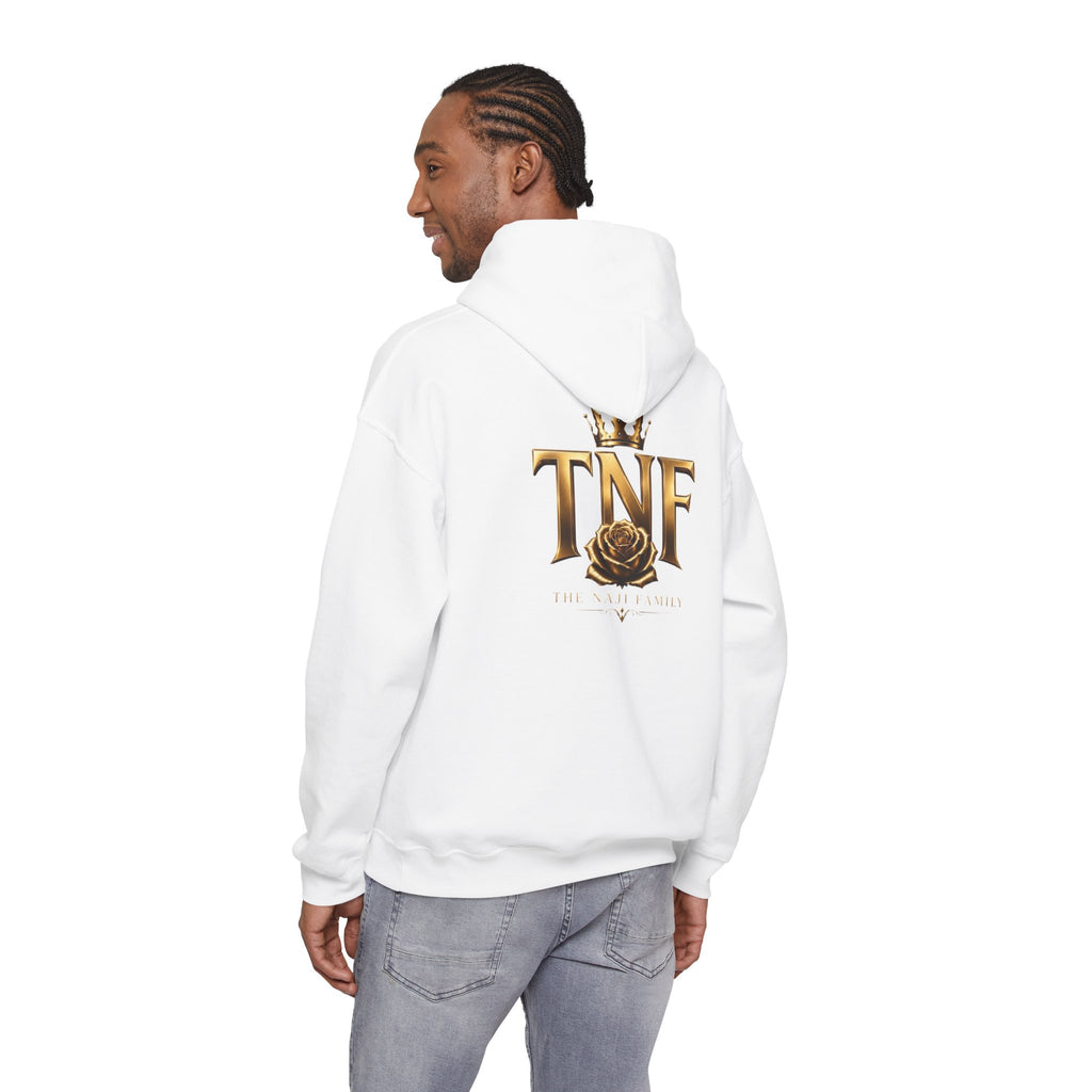 TNF Gold Rose Hoodie — Elegant Crown Logo Pullover