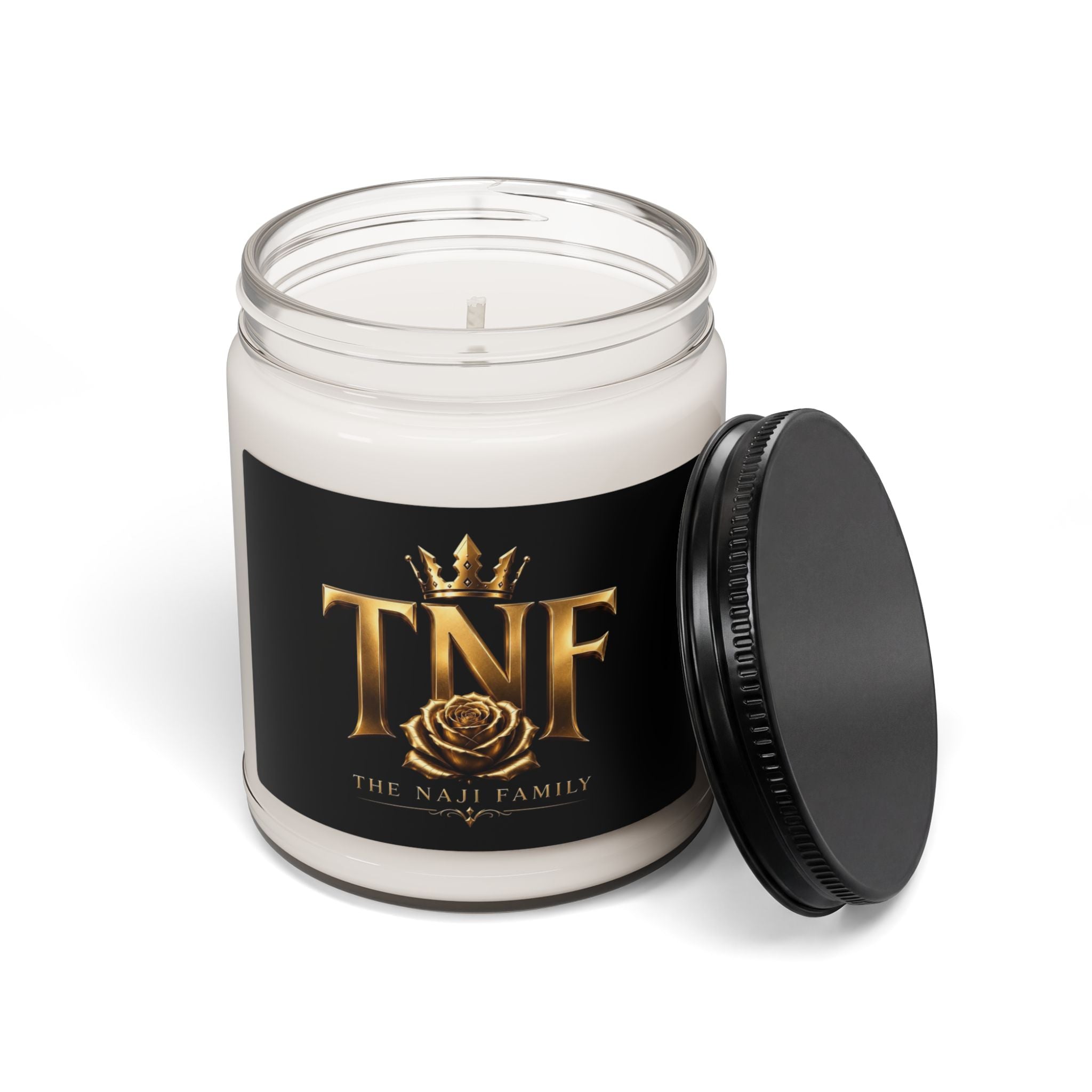 Soy Candle — 'TNF The Naji Family' Gold Crest Scented Candle, 9oz