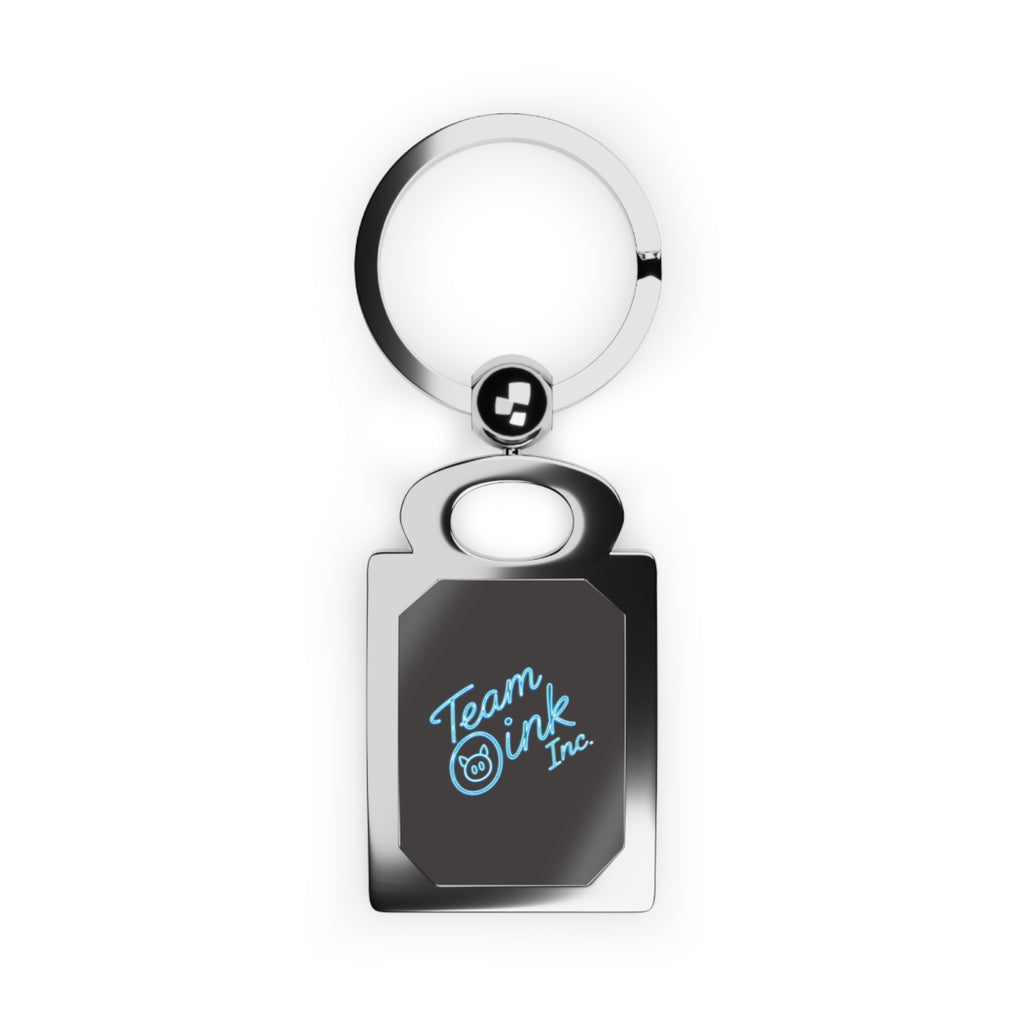 Personalized Rectangle Photo Keyring – Custom Photo & Engraving Metal Keychain