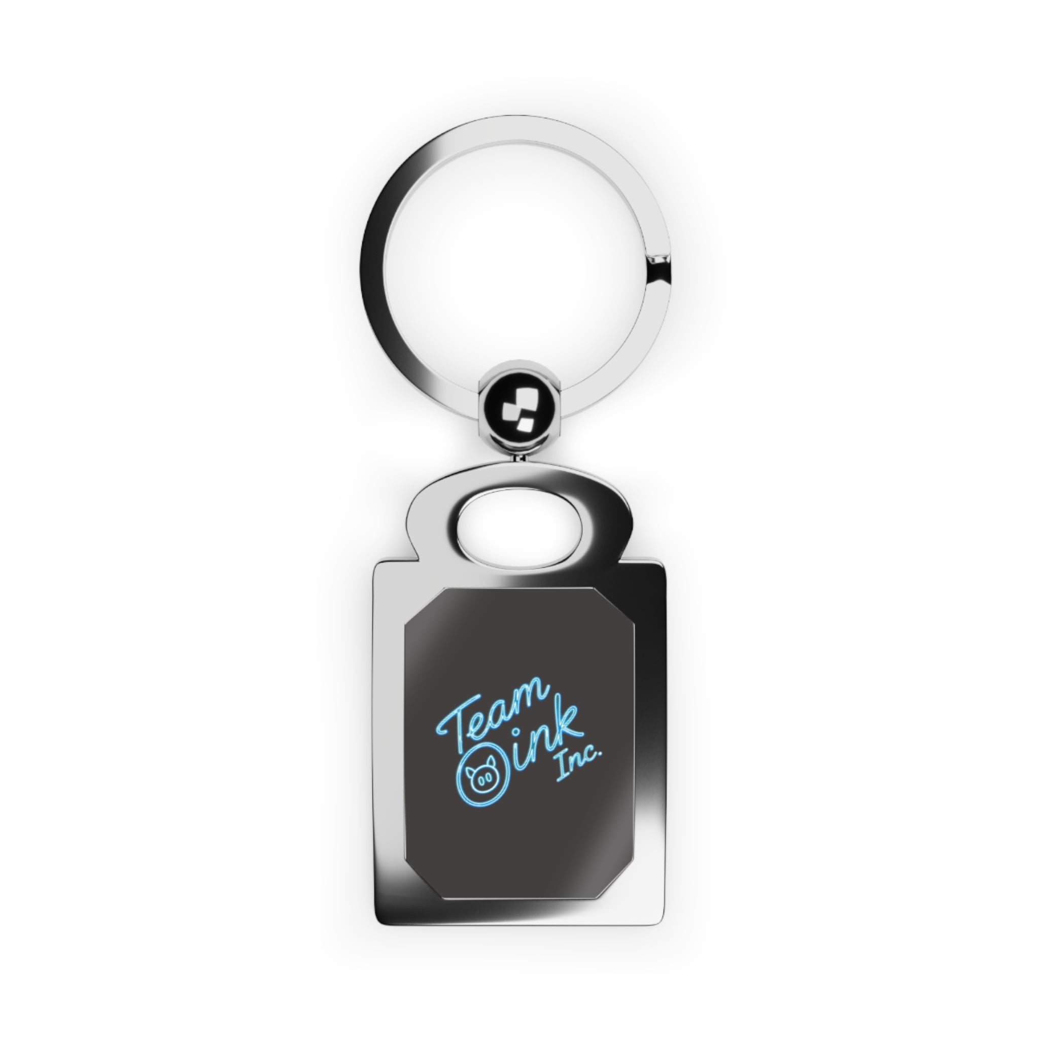 Personalized Rectangle Photo Keyring – Custom Photo & Engraving Metal Keychain
