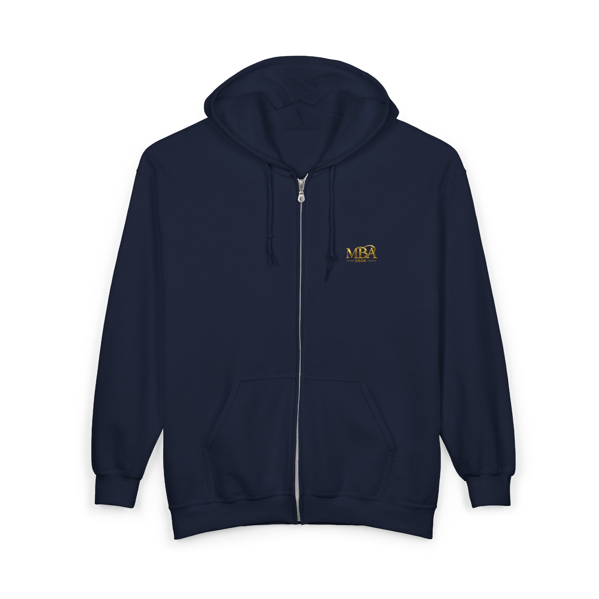 MBA 2026 Gold Logo Zip Hoodie