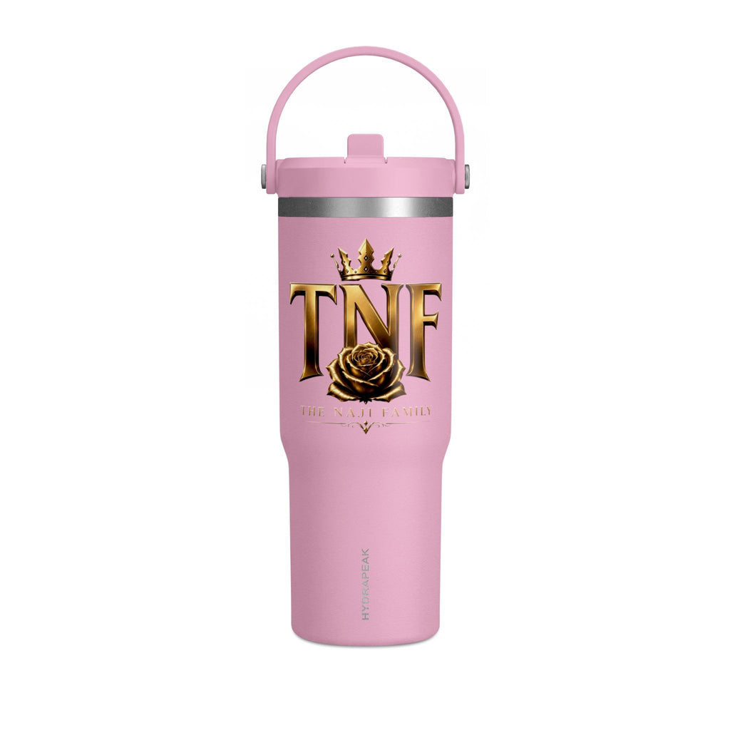 TNF 'The Naji Family' 32oz Nomad Tumbler – Insulated Travel Cup with Gold Crest Design