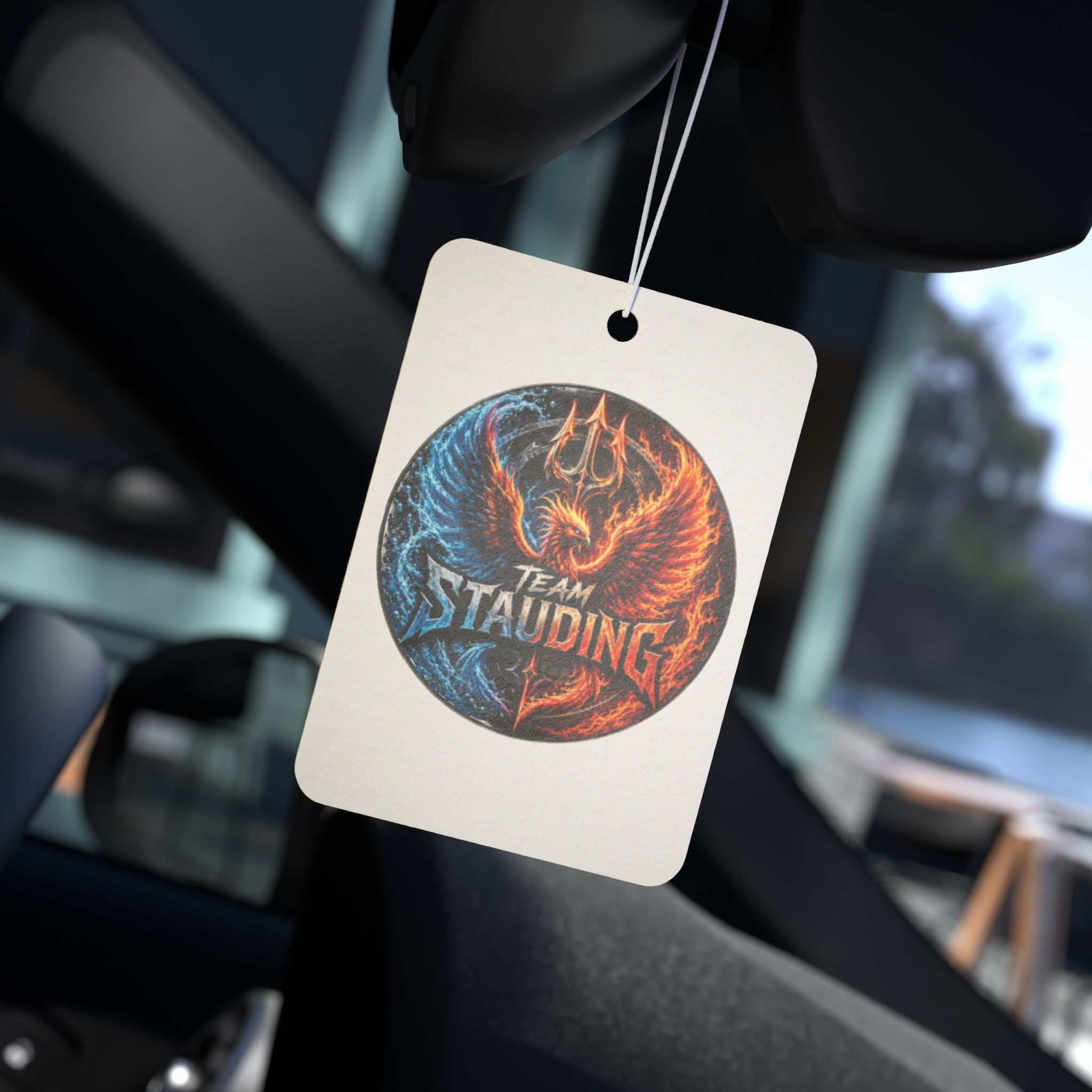 Car Air Freshener — Team Stauding Fiery Phoenix Scented Logo Air Freshener
