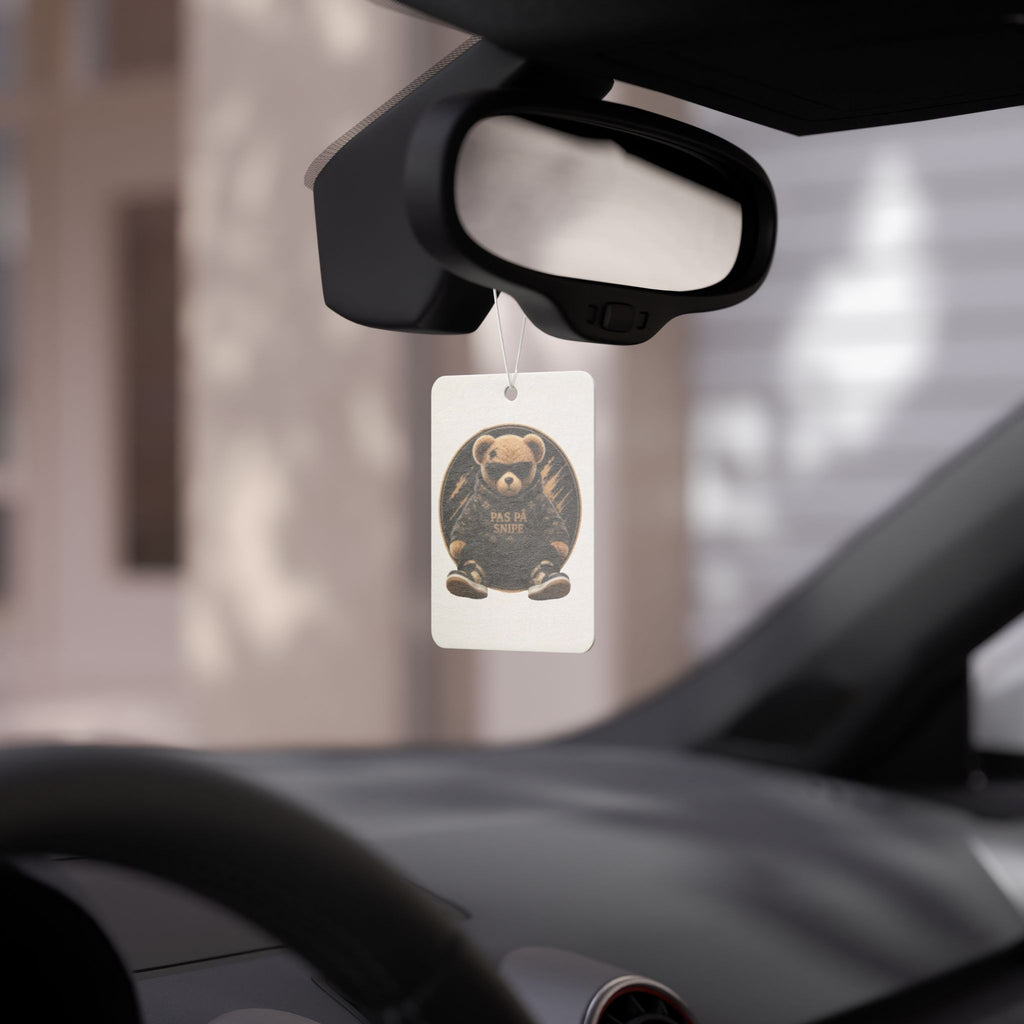 Teddy Bear Car Air Freshener — 'Pas På Snipe' Vintage Cute Scented Ornament