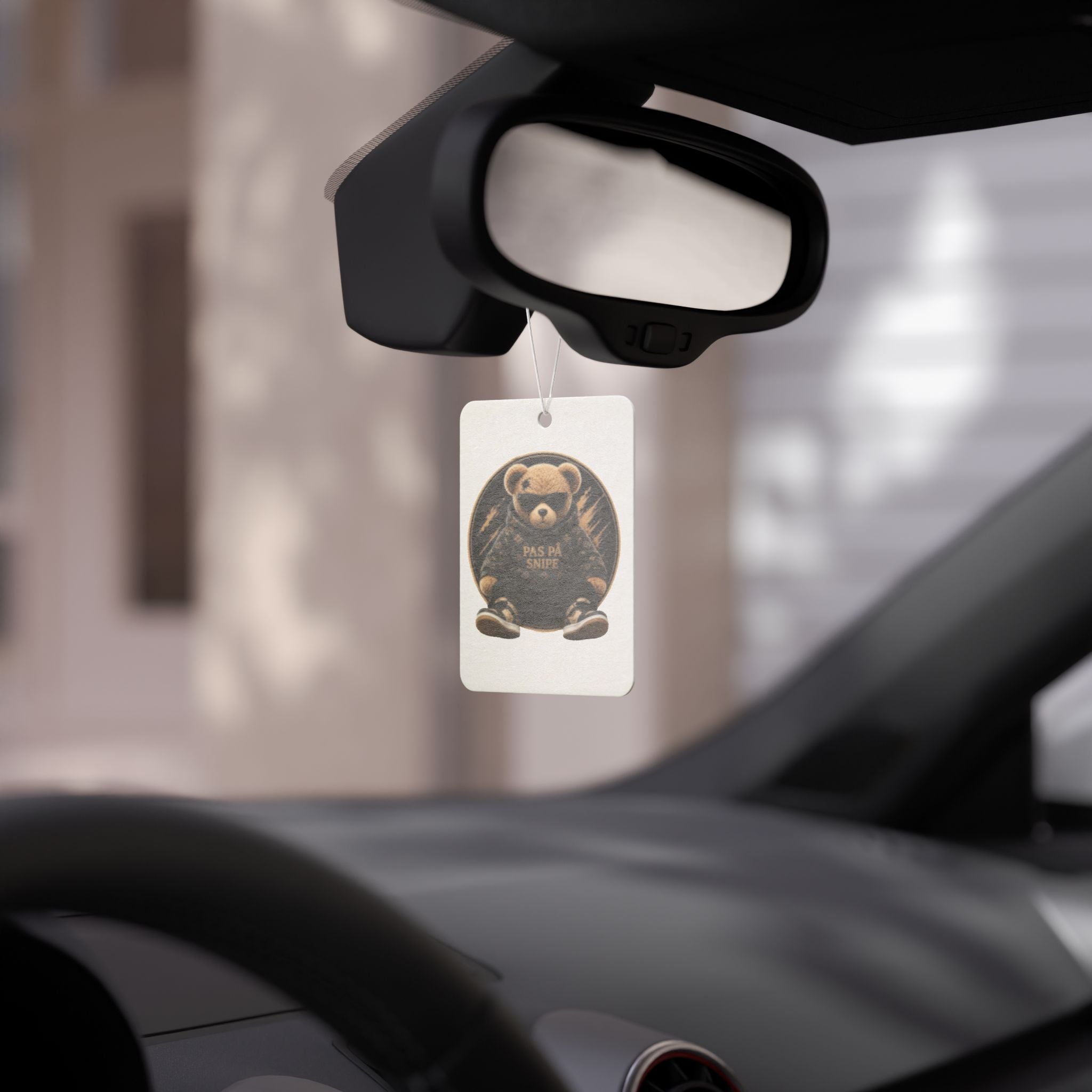 Teddy Bear Car Air Freshener — 'Pas På Snipe' Vintage Cute Scented Ornament