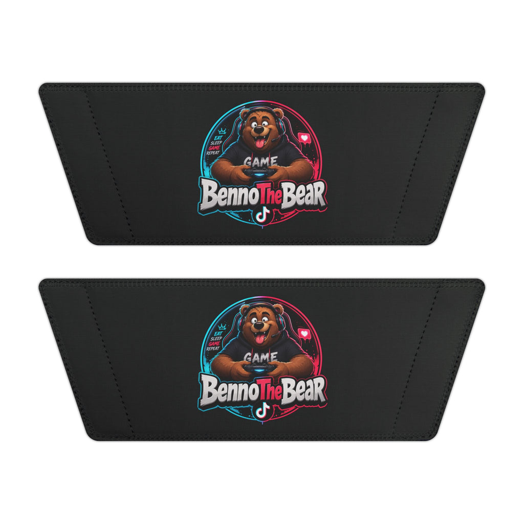 Men's Custom Slide Sandals — 'Benno the Bear' Graphic Removable-Strap Slides