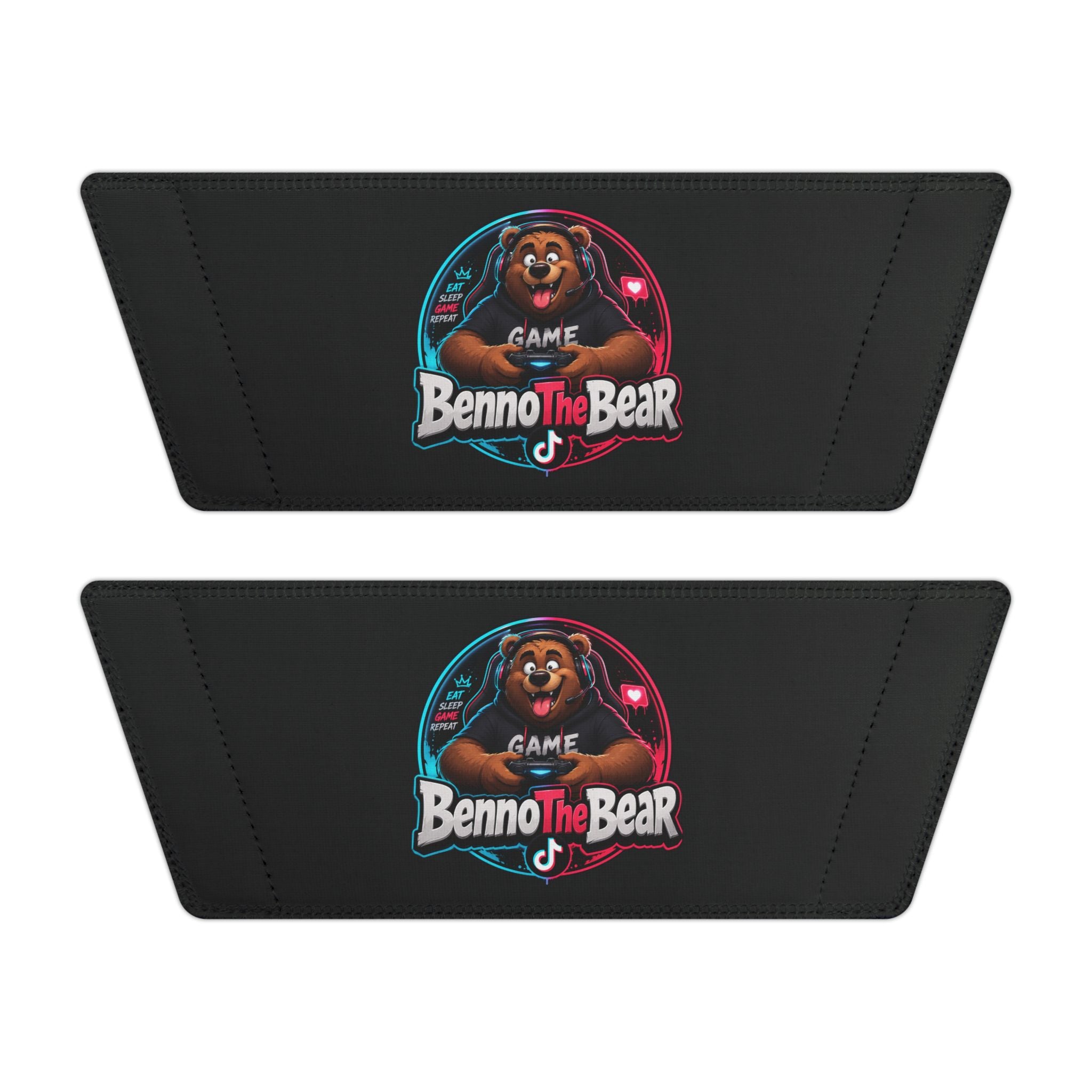 Men's Custom Slide Sandals — 'Benno the Bear' Graphic Removable-Strap Slides